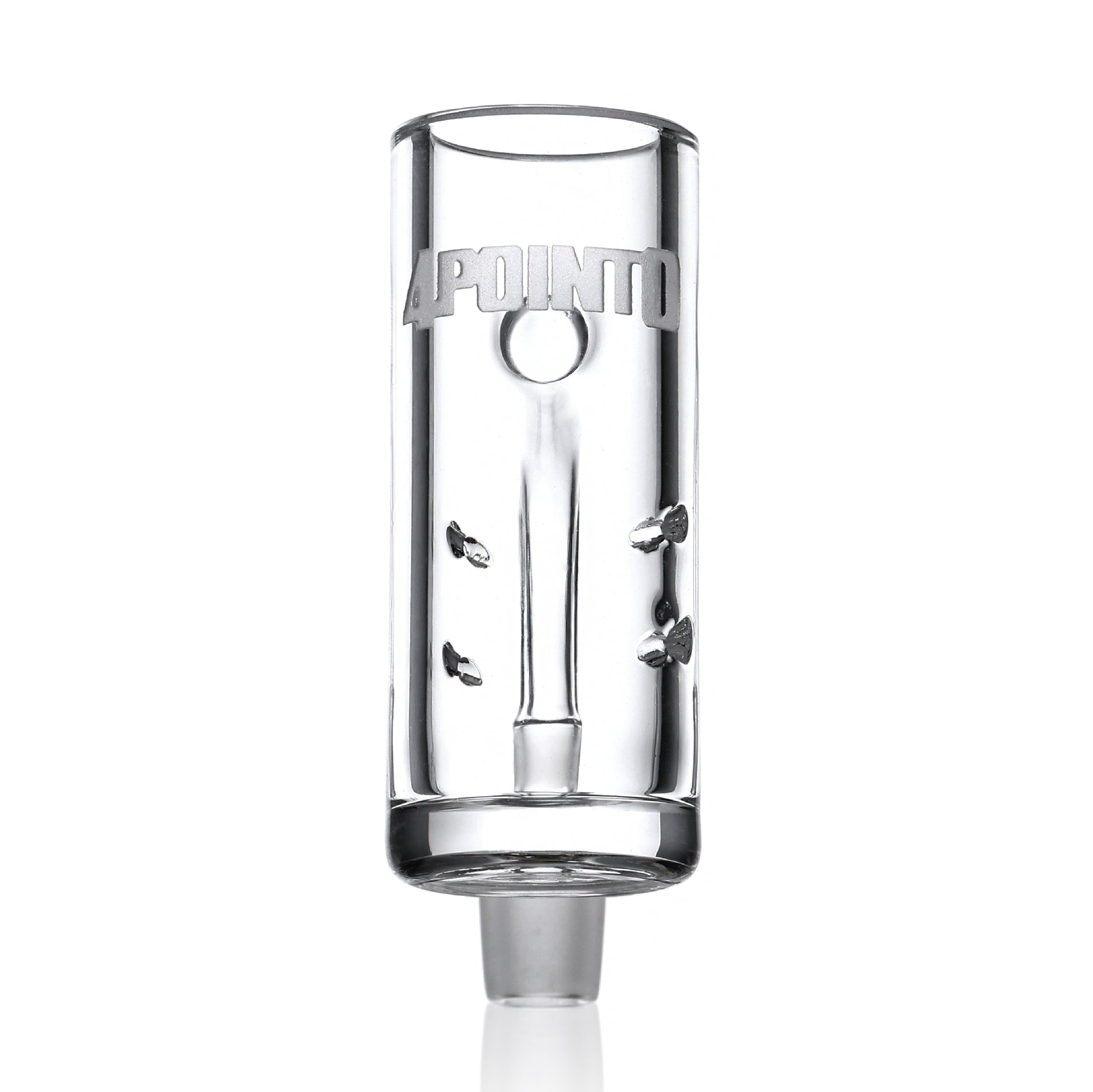 4.0 Glass Lil Whiz quartz banger front clear