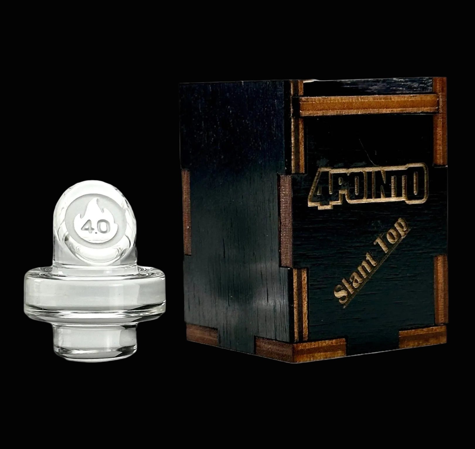 Adjustable quartz airflow cap with wooden box