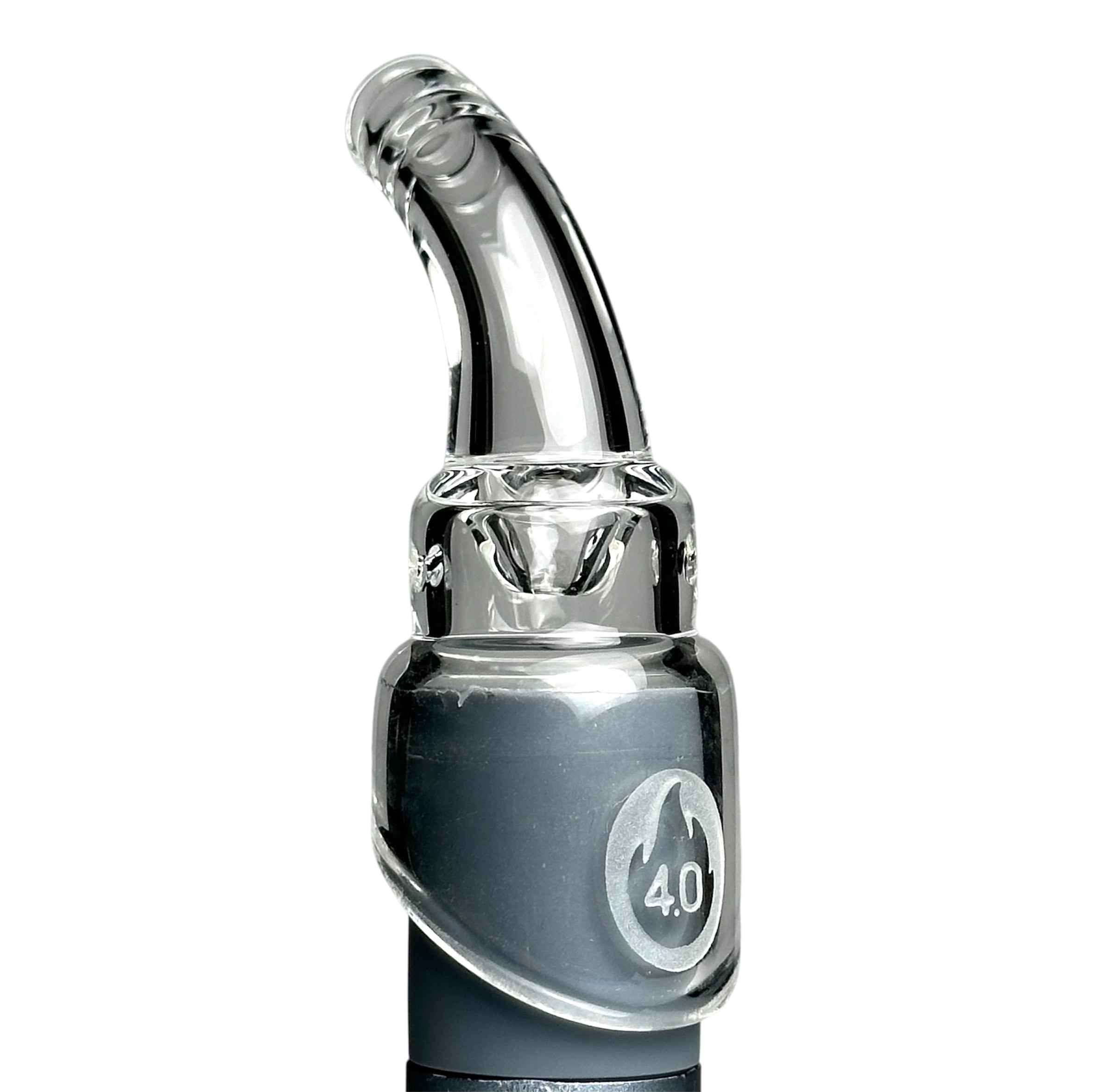 Tourbillon Pivot Top quartz cap with 3mm Millie pearl by 4.0 Glass #color_clear