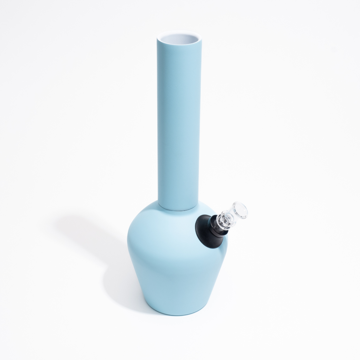 Matte baby blue insulated bong with ceramic interior #color_baby-blue
