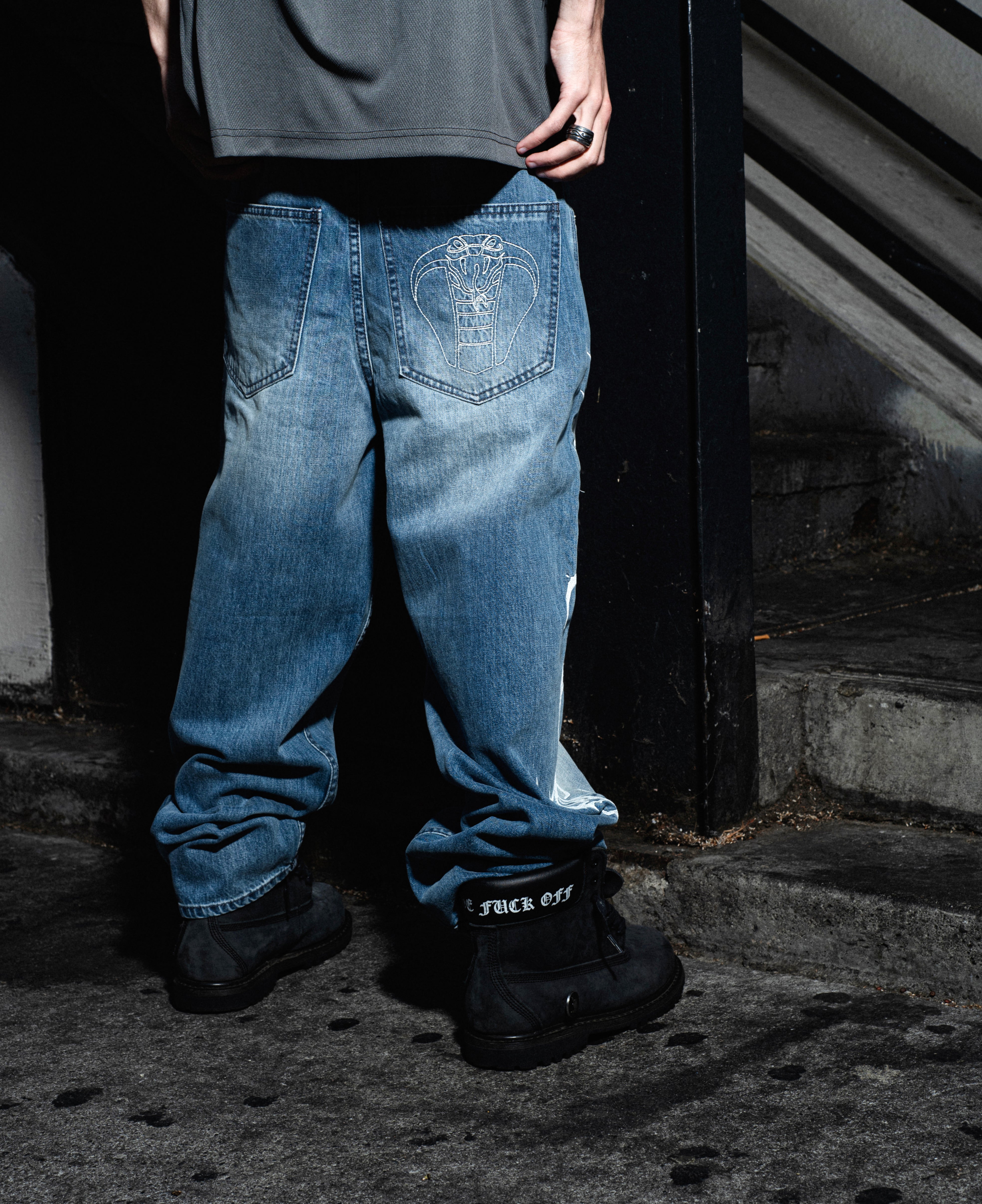 Cybersig Baggy Denim Pants
