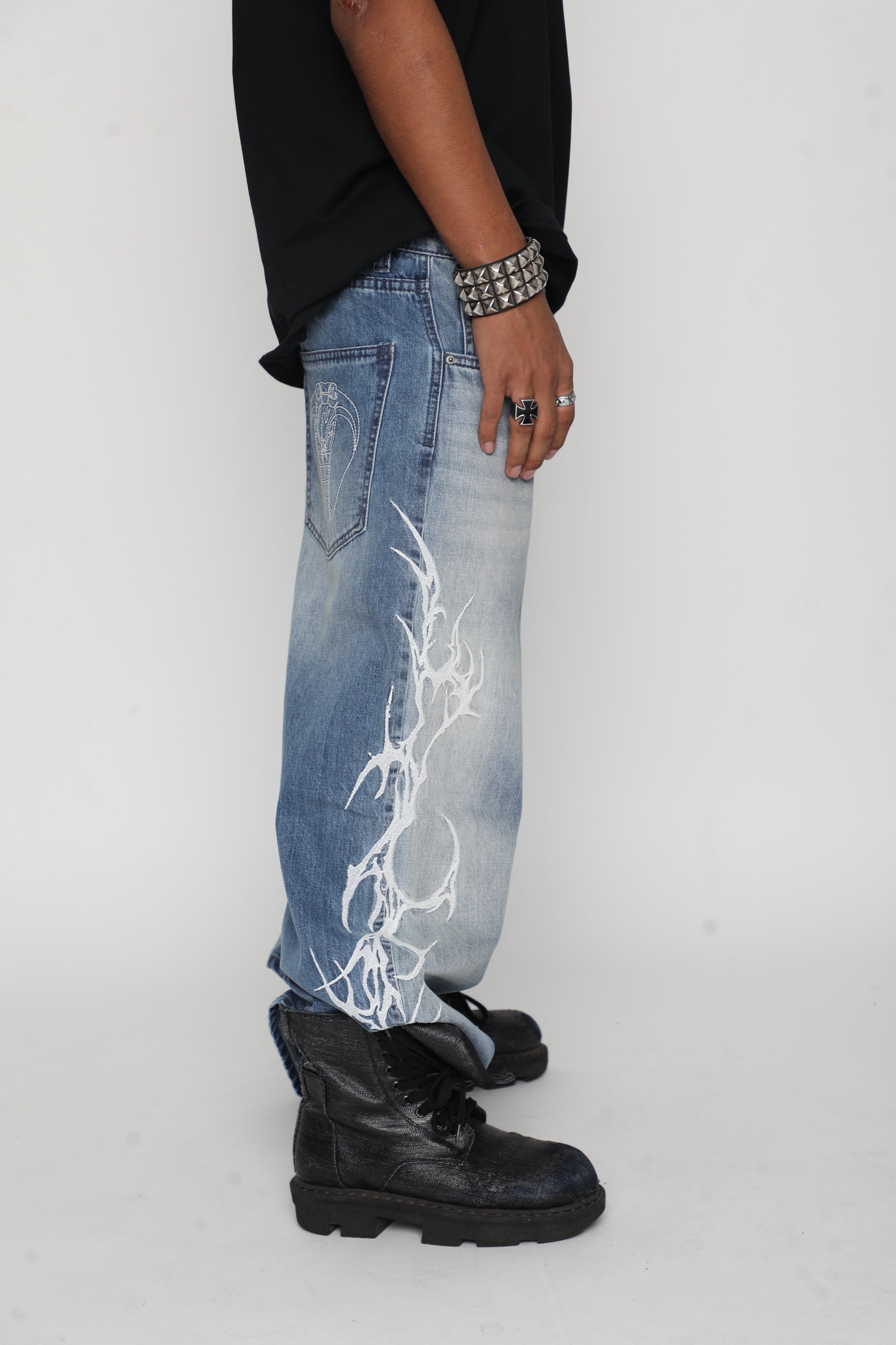 Cybersig Baggy Denim Pants