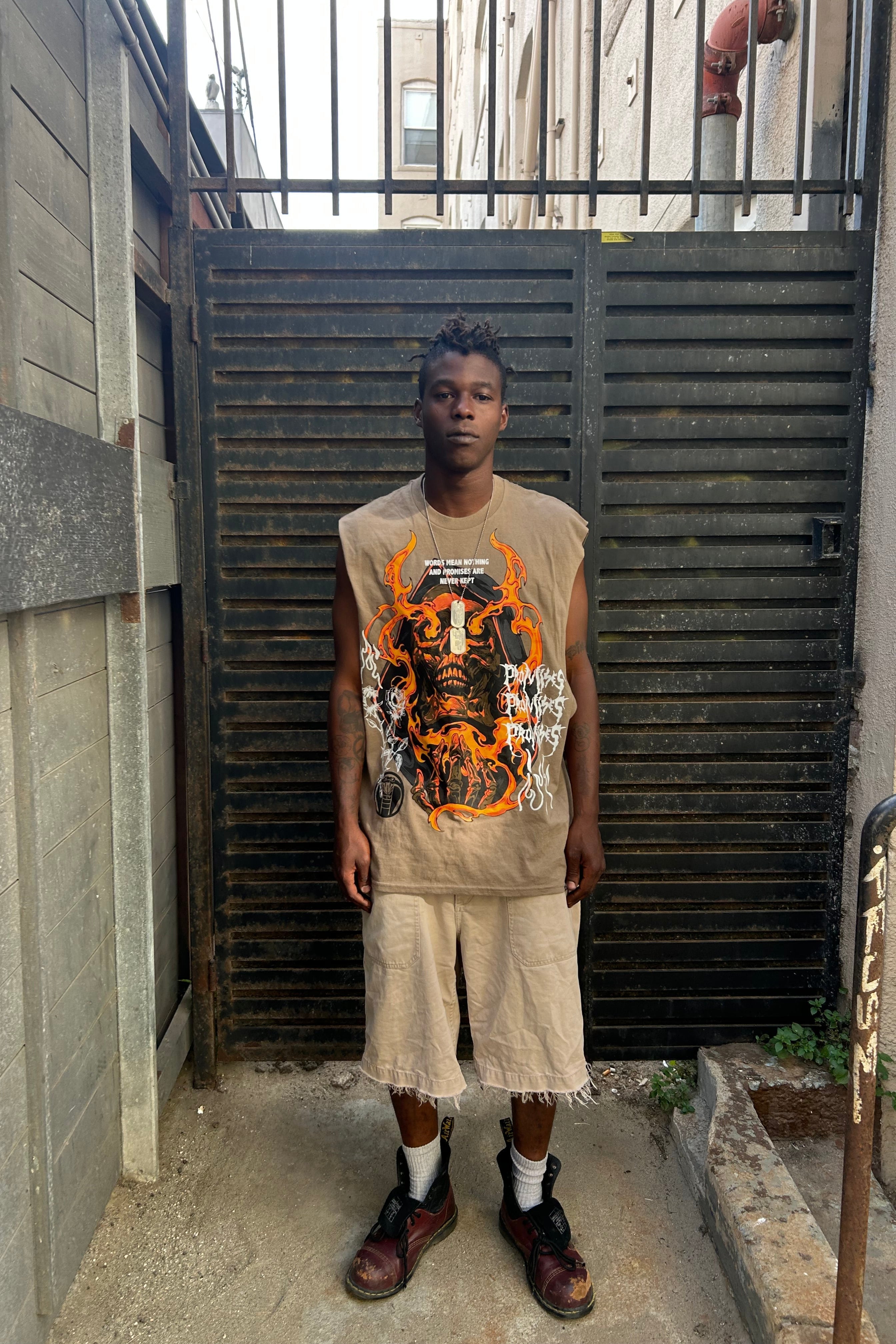 Fading Fire Muscle Tank