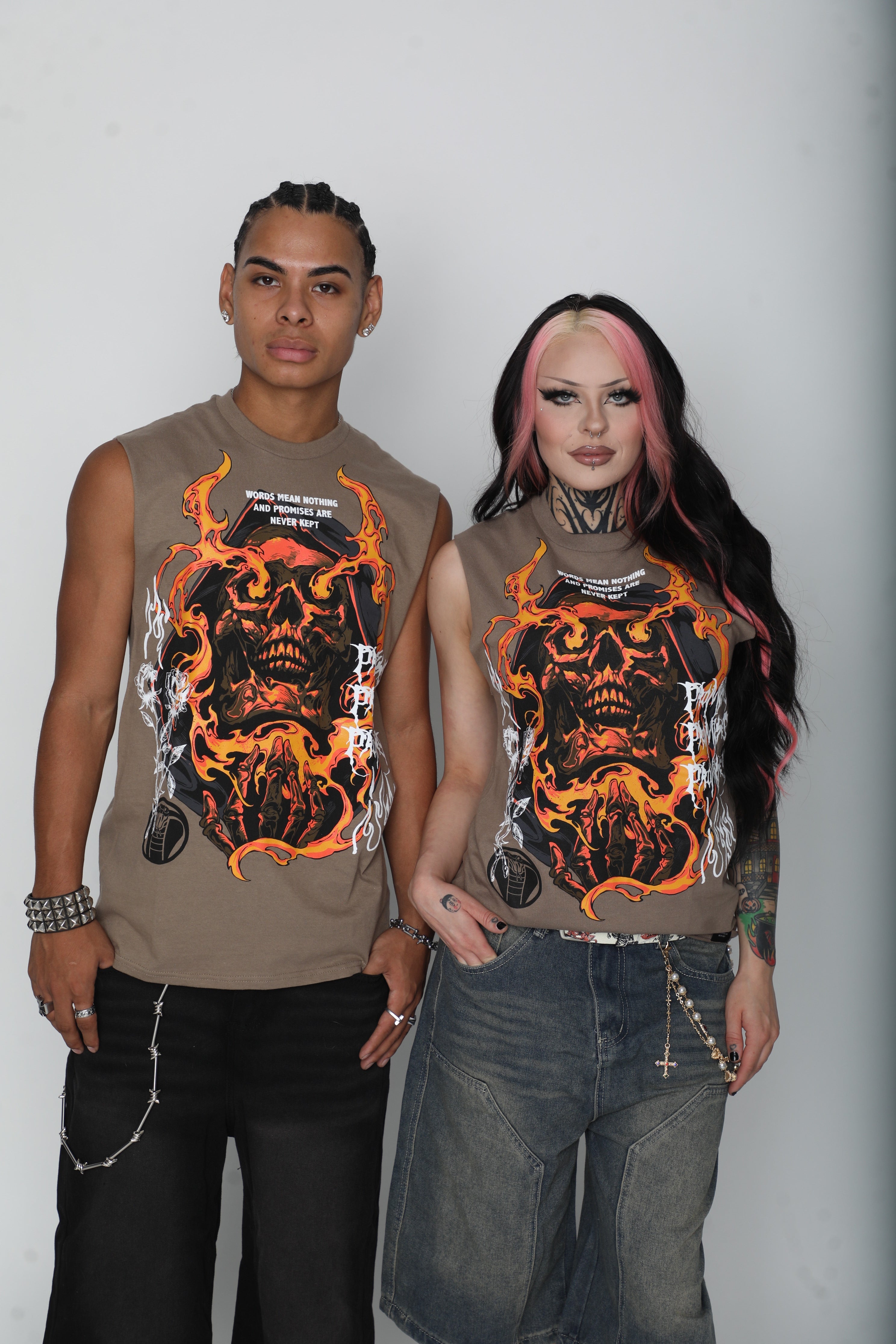Fading Fire Muscle Tank