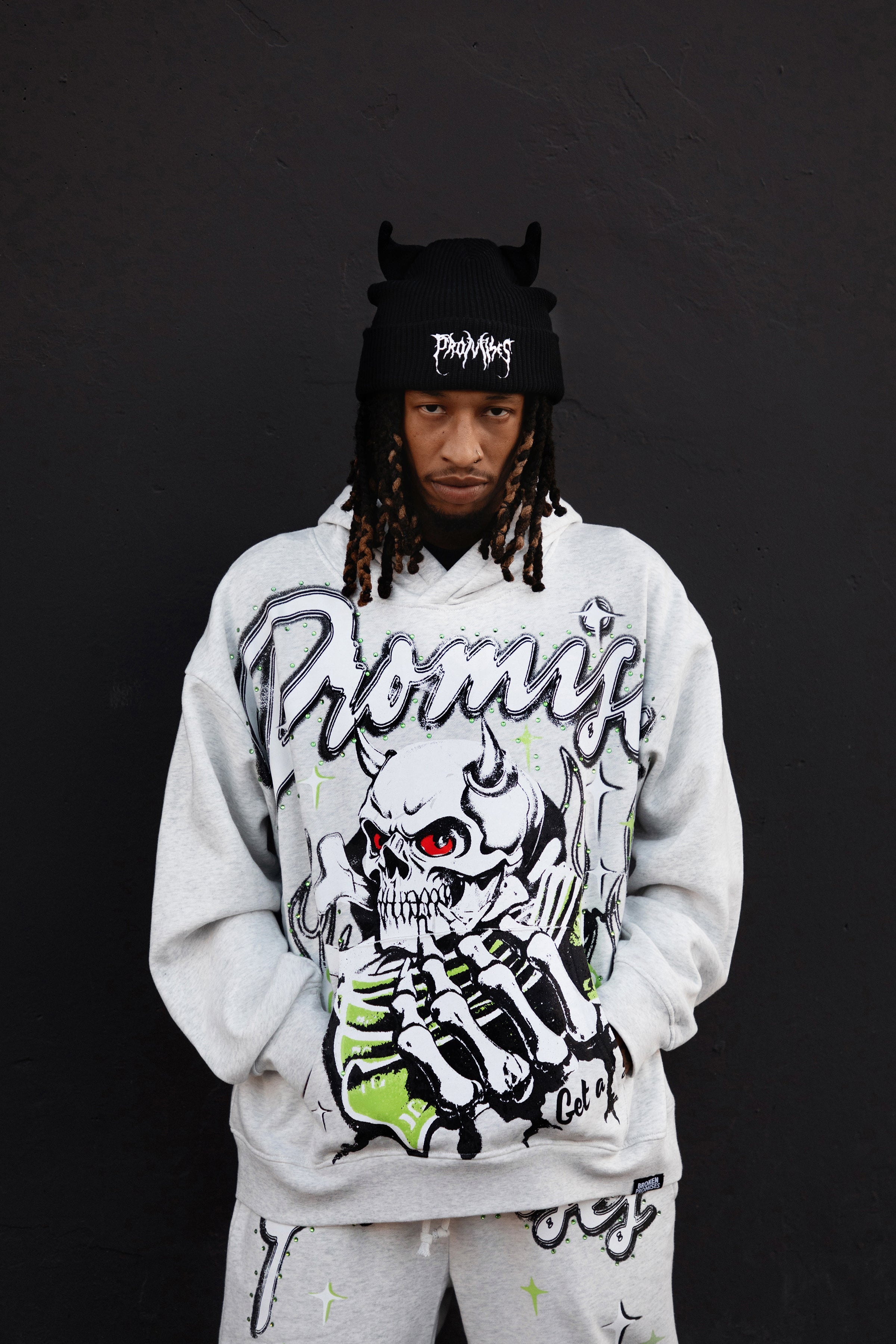 Get a Grip Rhinestone Hoodie