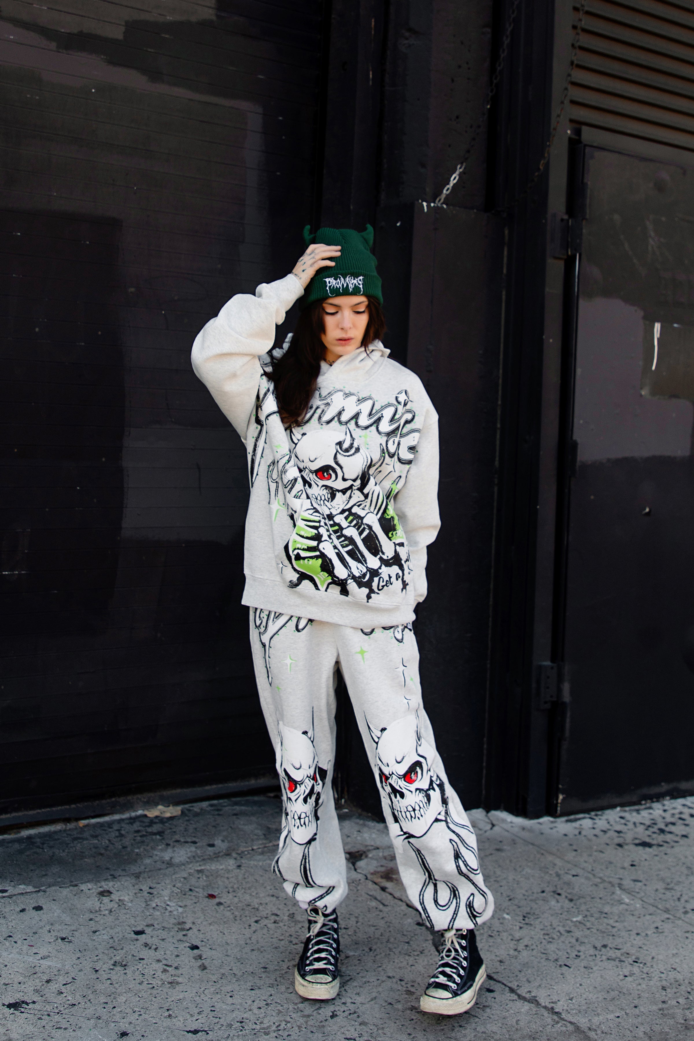 Get a Grip Rhinestone Sweatpants