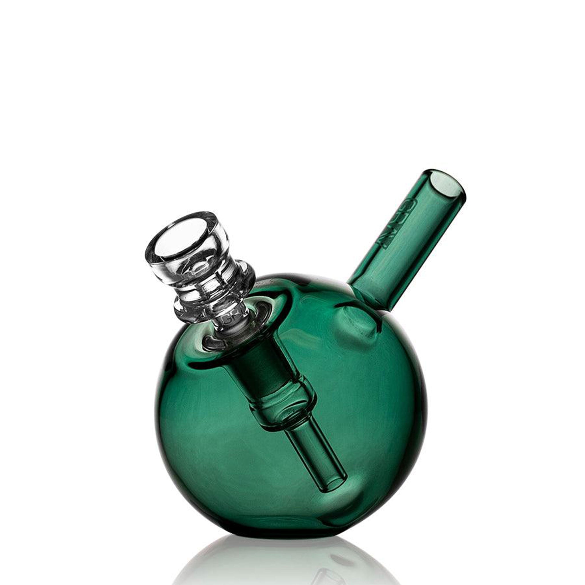 glass pocket bubbler in spherical design for smooth hits