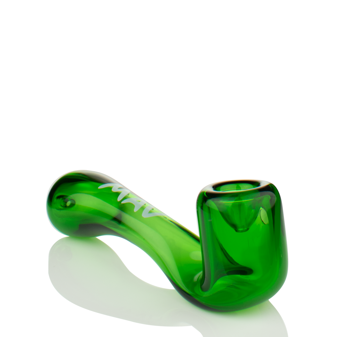 borosilicate Sherlock pipe with curved stem