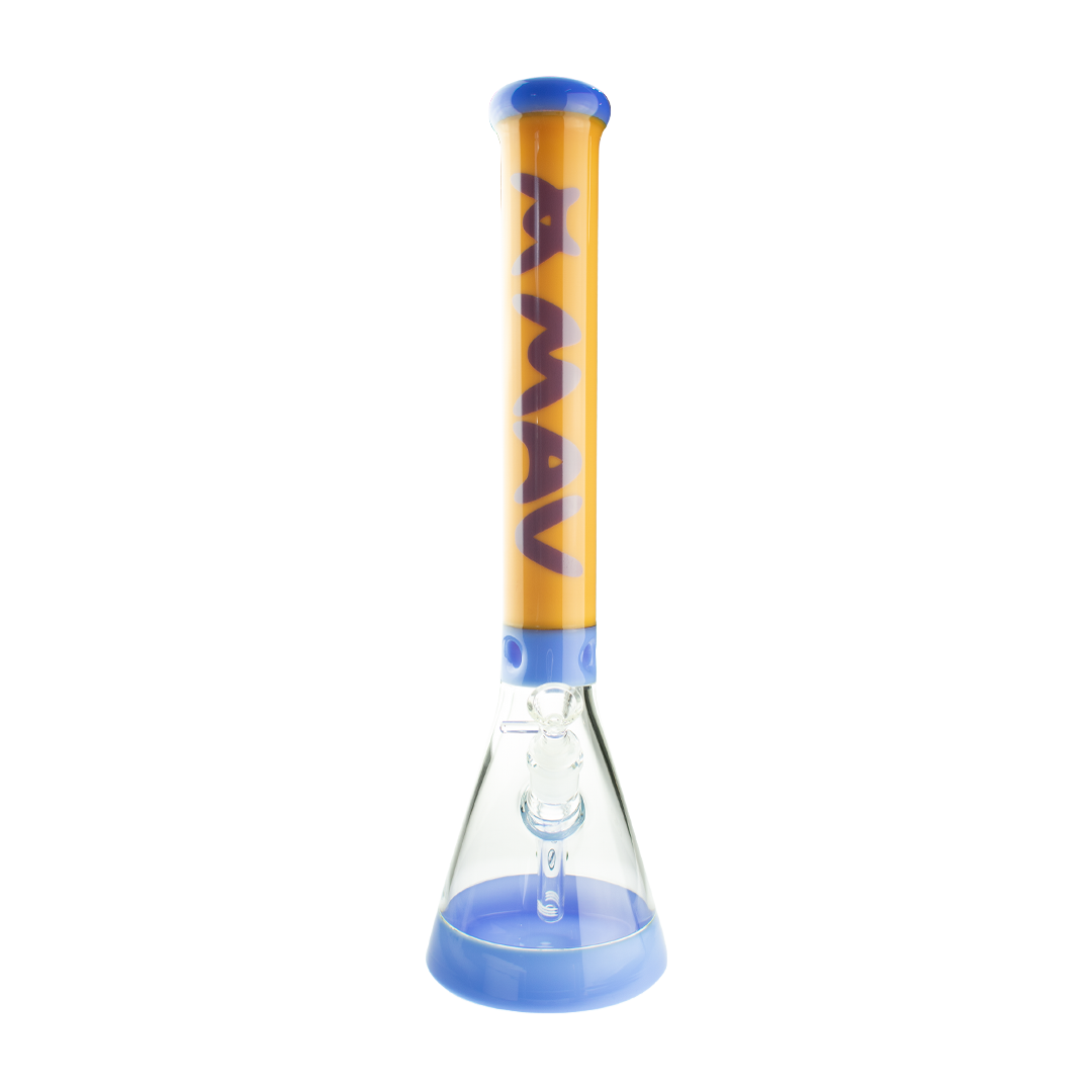 MAV Glass 18 Inch Two Tone Bottom Beaker Bong#color_purple-and-butter