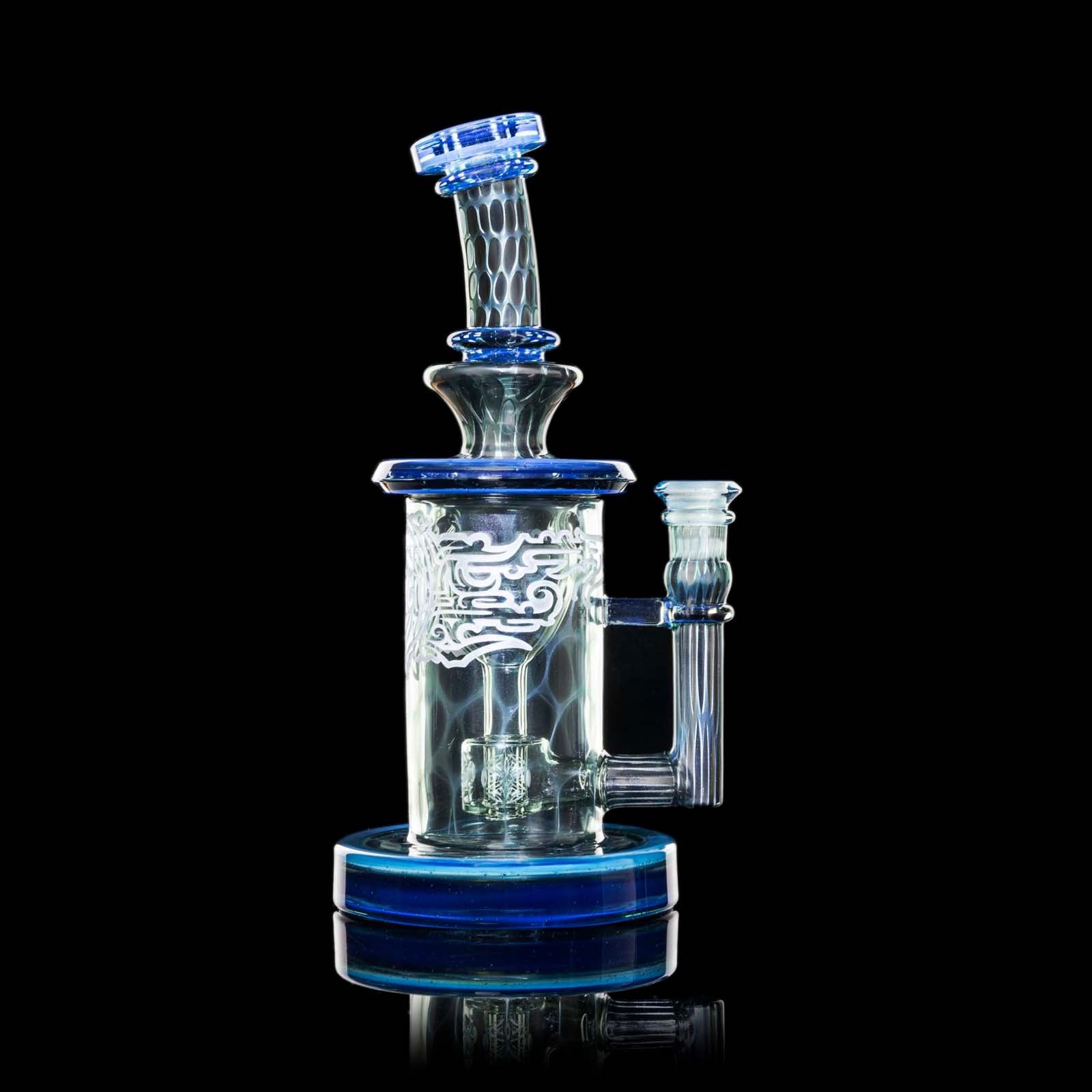 Mothership glass Honey Chrome Mini Torus headie rig