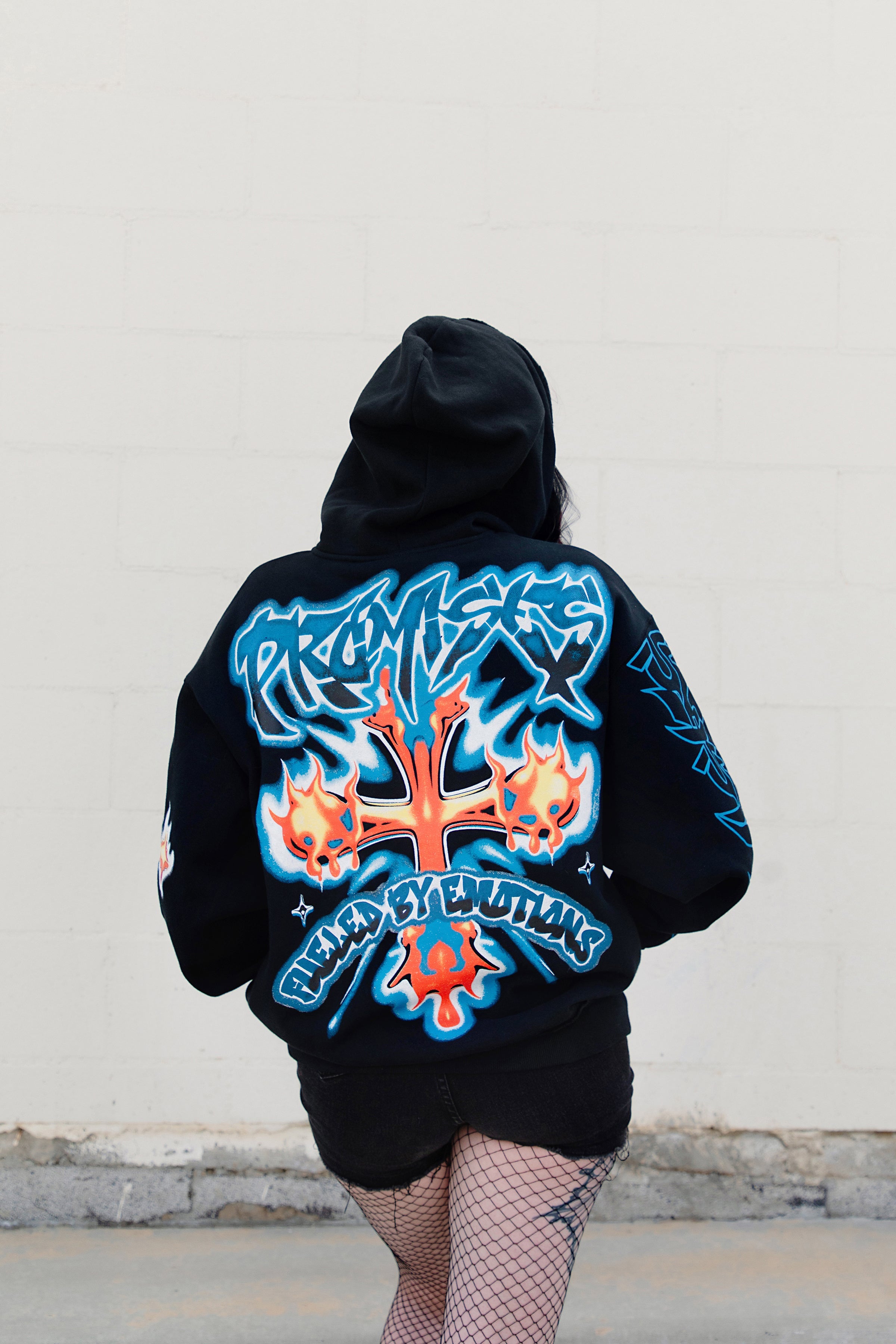 Numbskull Rhinestone Zip Hoodie