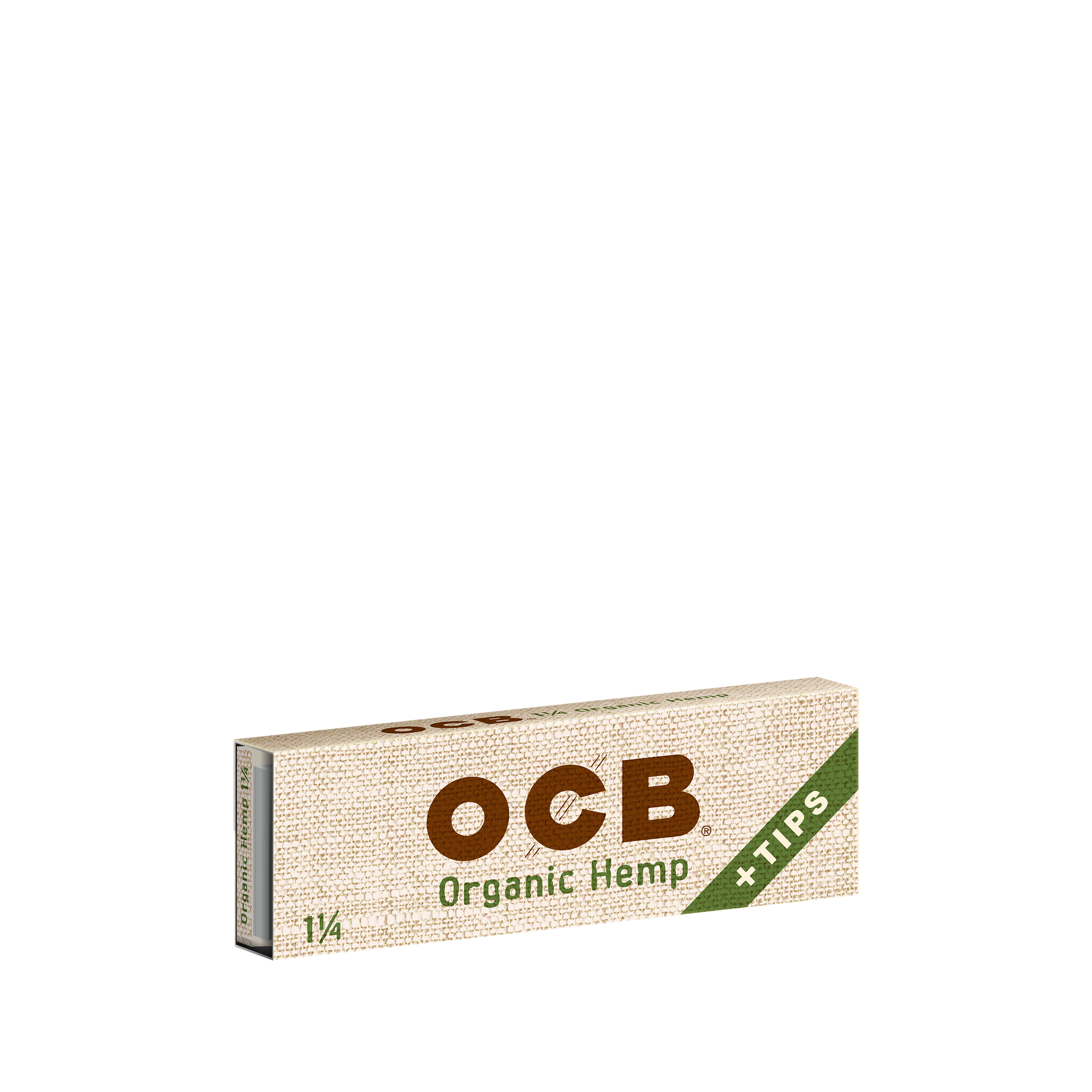 Organic Hemp 1¼ Papers + Tips, Booklet
