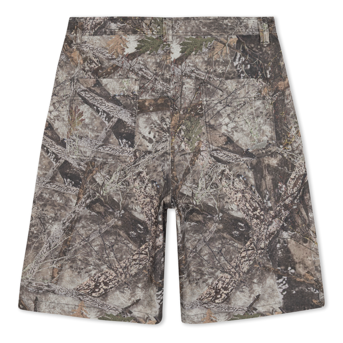 Nermal Tree Camo Baggy Denim Shorts