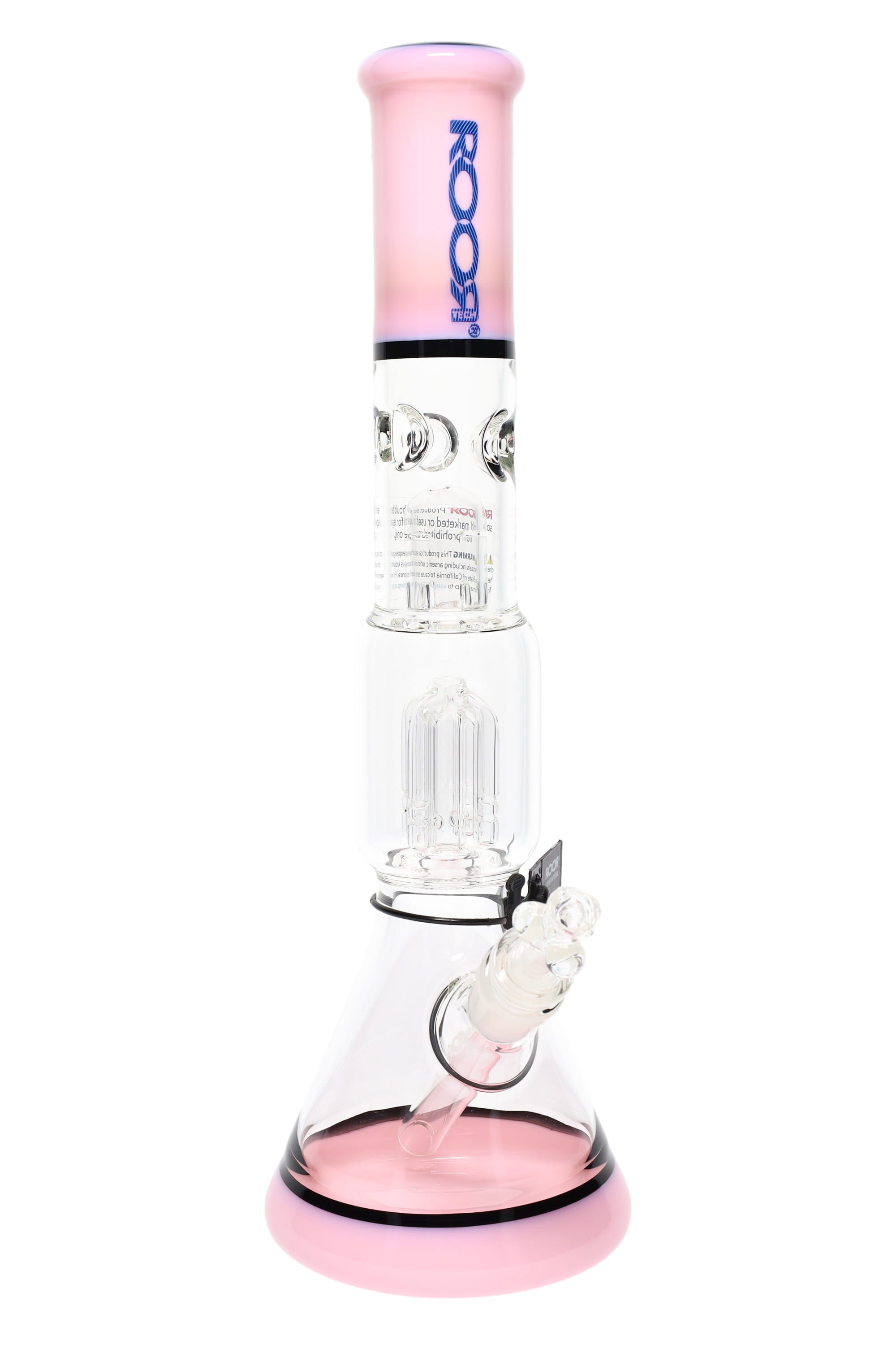 Multicolor Beaker Bong with Tree Perc