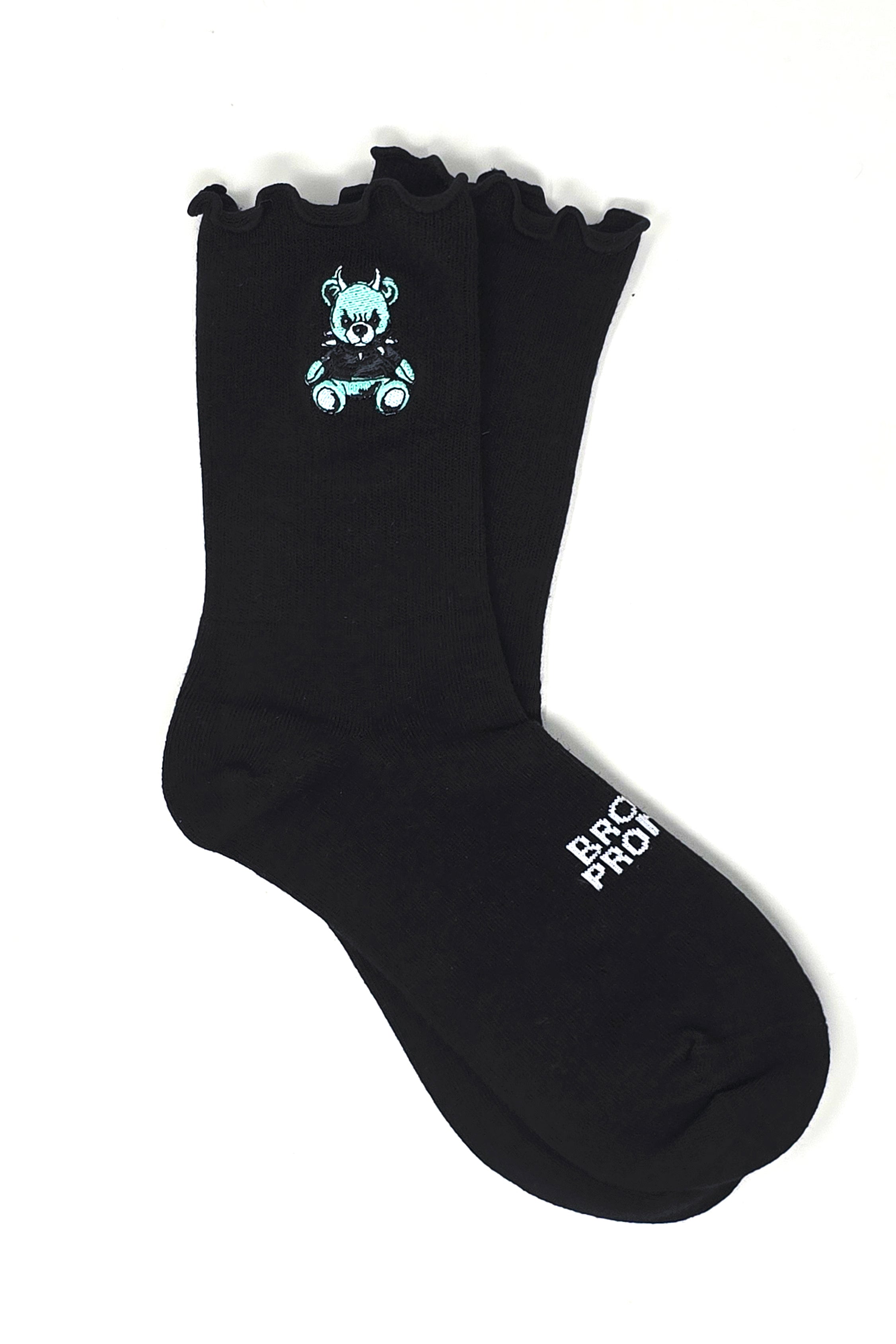 Terror Teddy Ruffle Sock