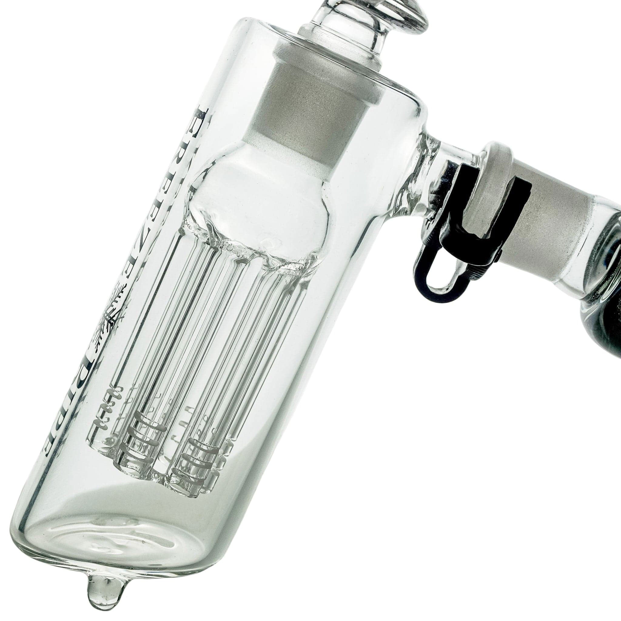 Freeze Pipe Hammer Bubbler with spiral coil and removable glycerin chamber