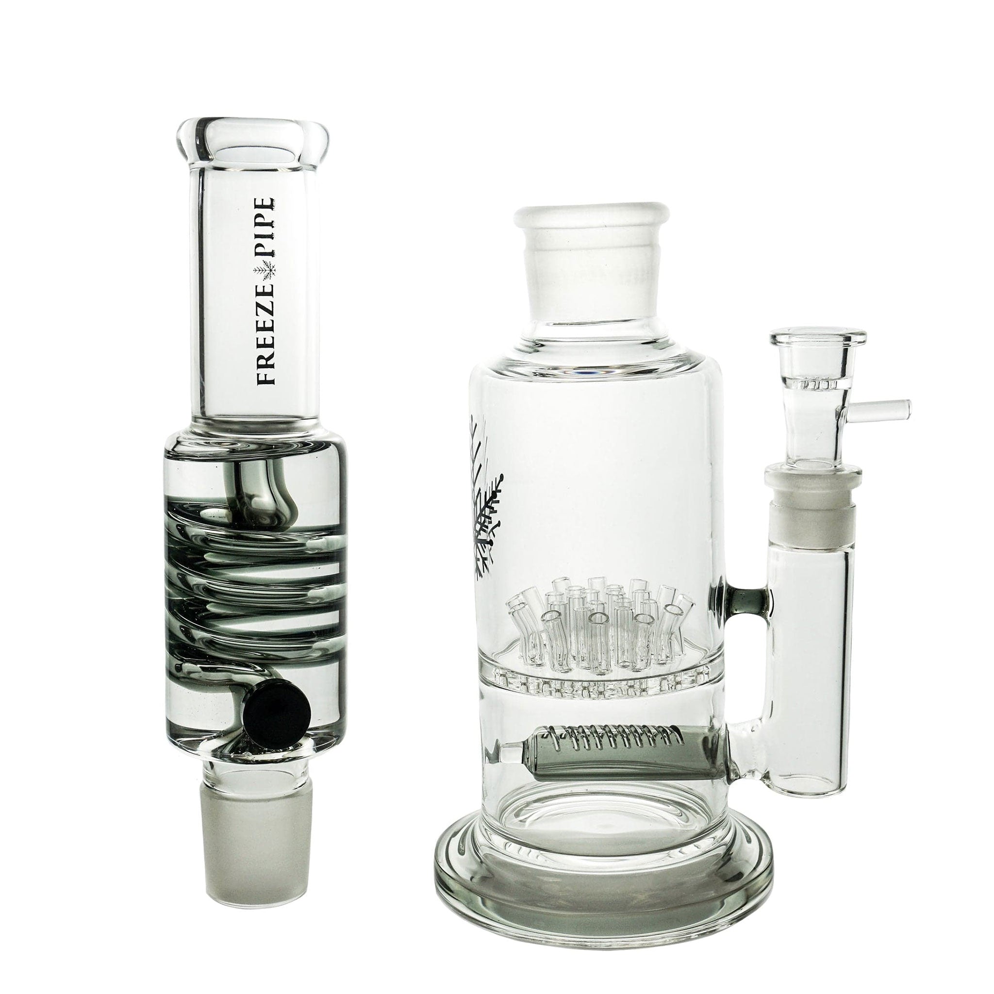 Freezable water pipe with duel percolator