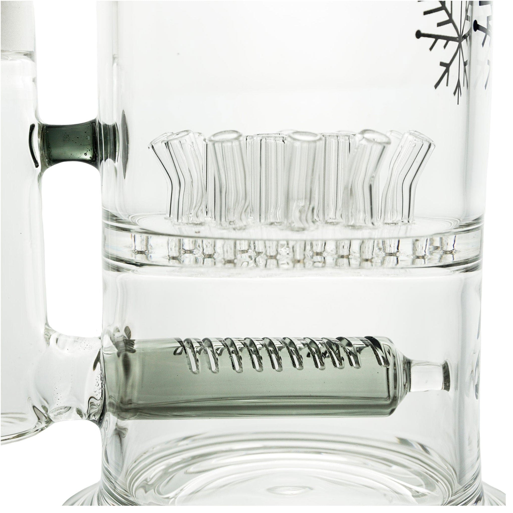 Double percolator in freezable large water pipe