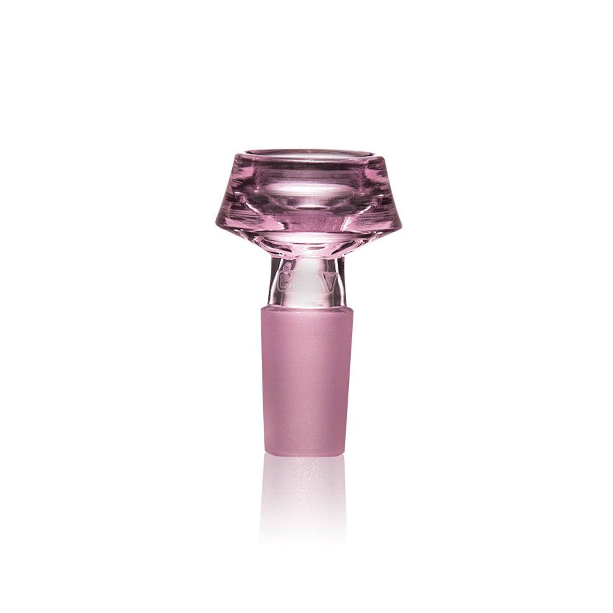 stylized Caldera design glass bowl for water pipes #color_pink