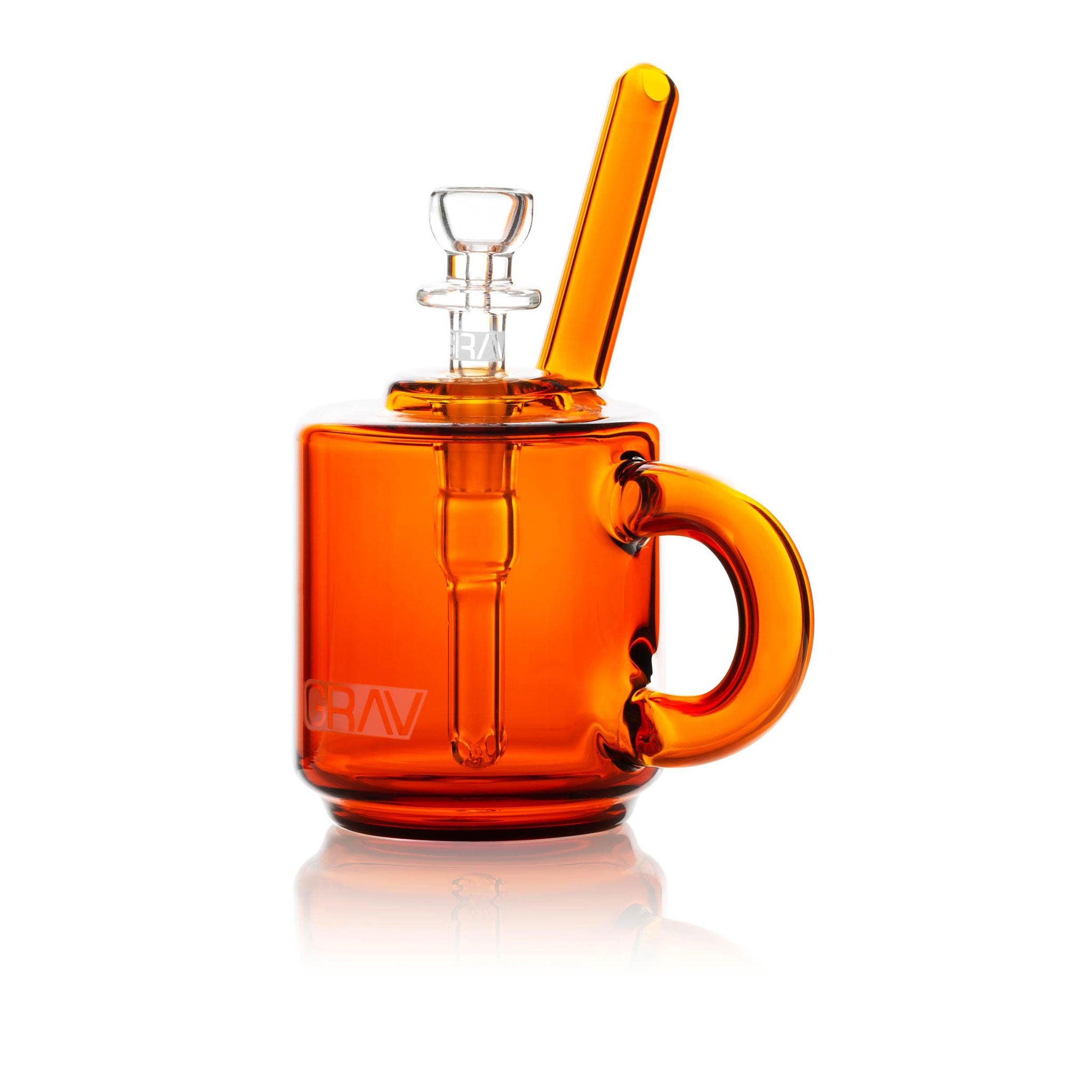 Borosilicate glass coffee mug bubbler pipe for smooth hits