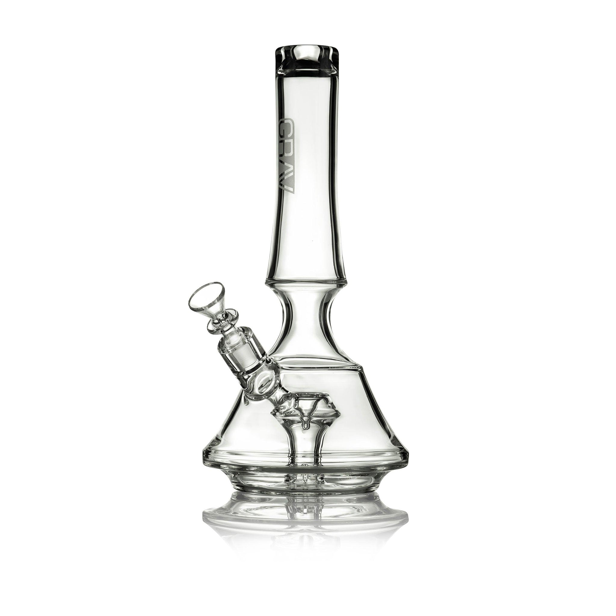 Empress glass Beaker with 8-cut diamond percolator and splashguard neck