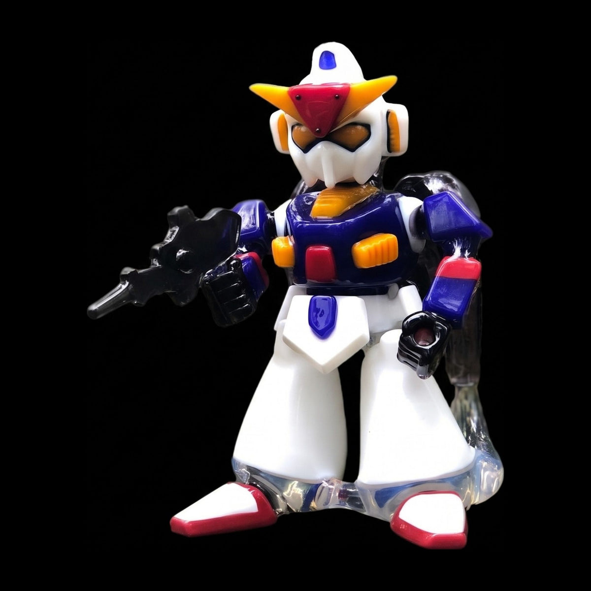 Joe P Zeta Gundam SD, angled view holding its blaster
