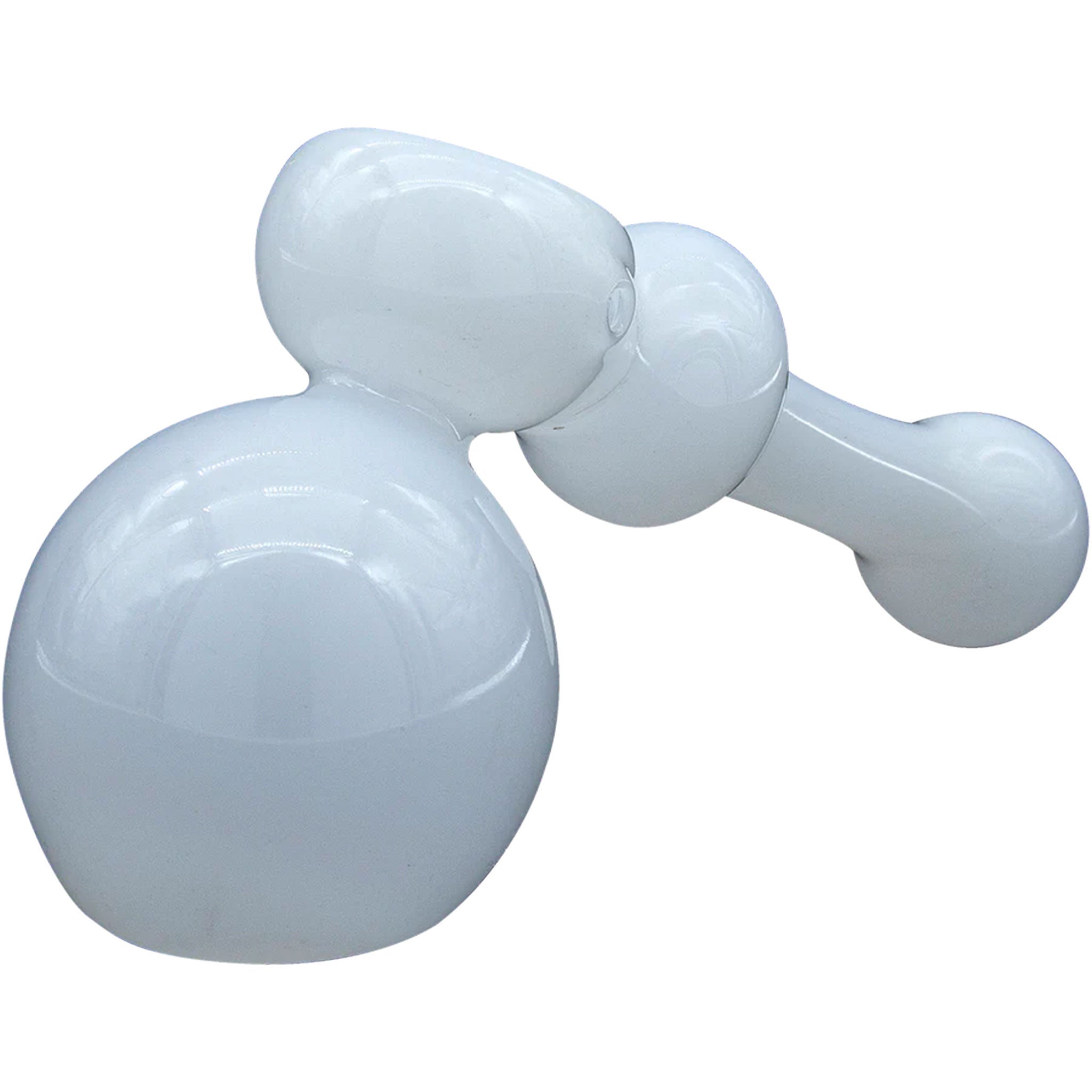 la-pipes-ivory-hammer-bubbler-white-front-angle
