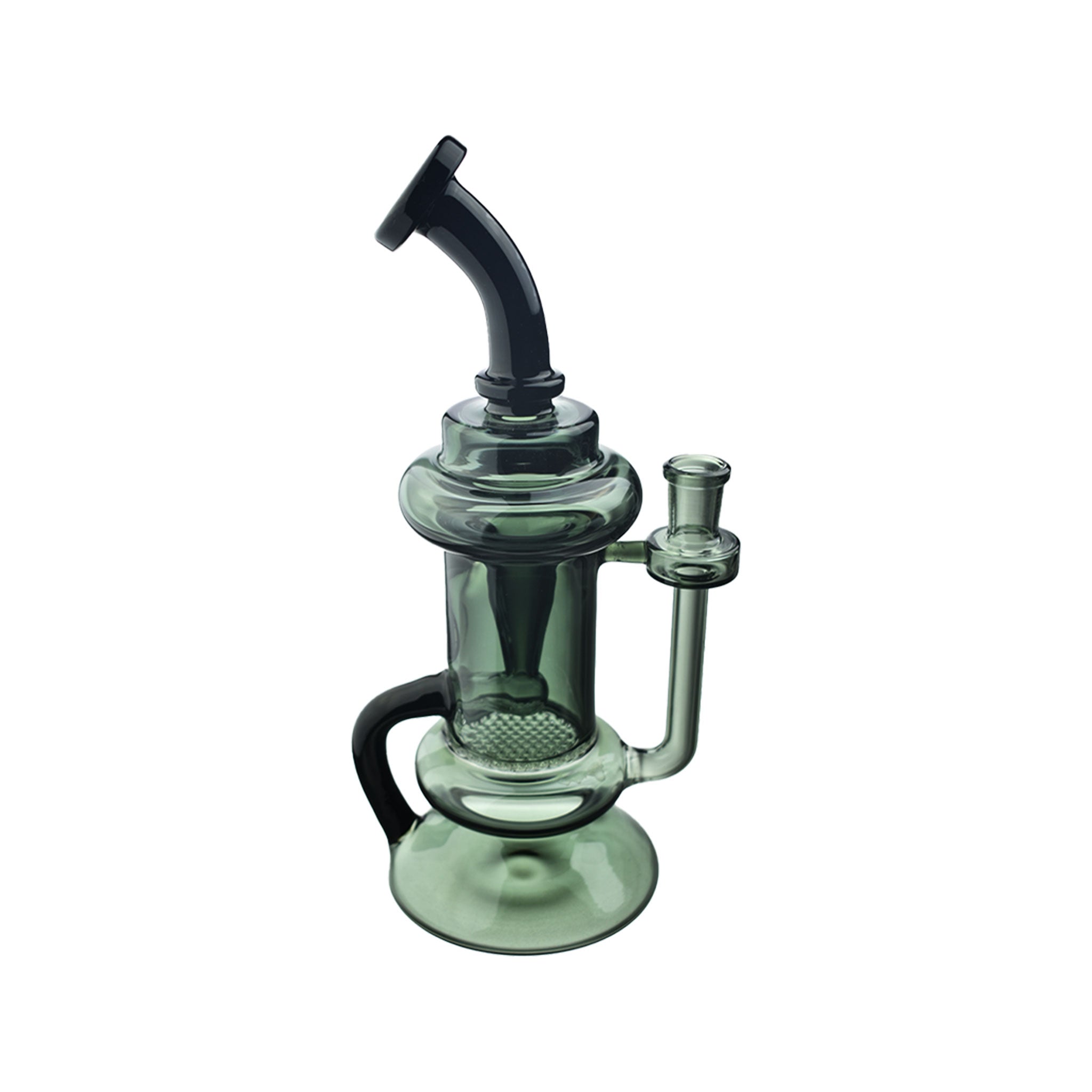 Honeycomb Percolator Recycler Dab Rig with Quartz Banger