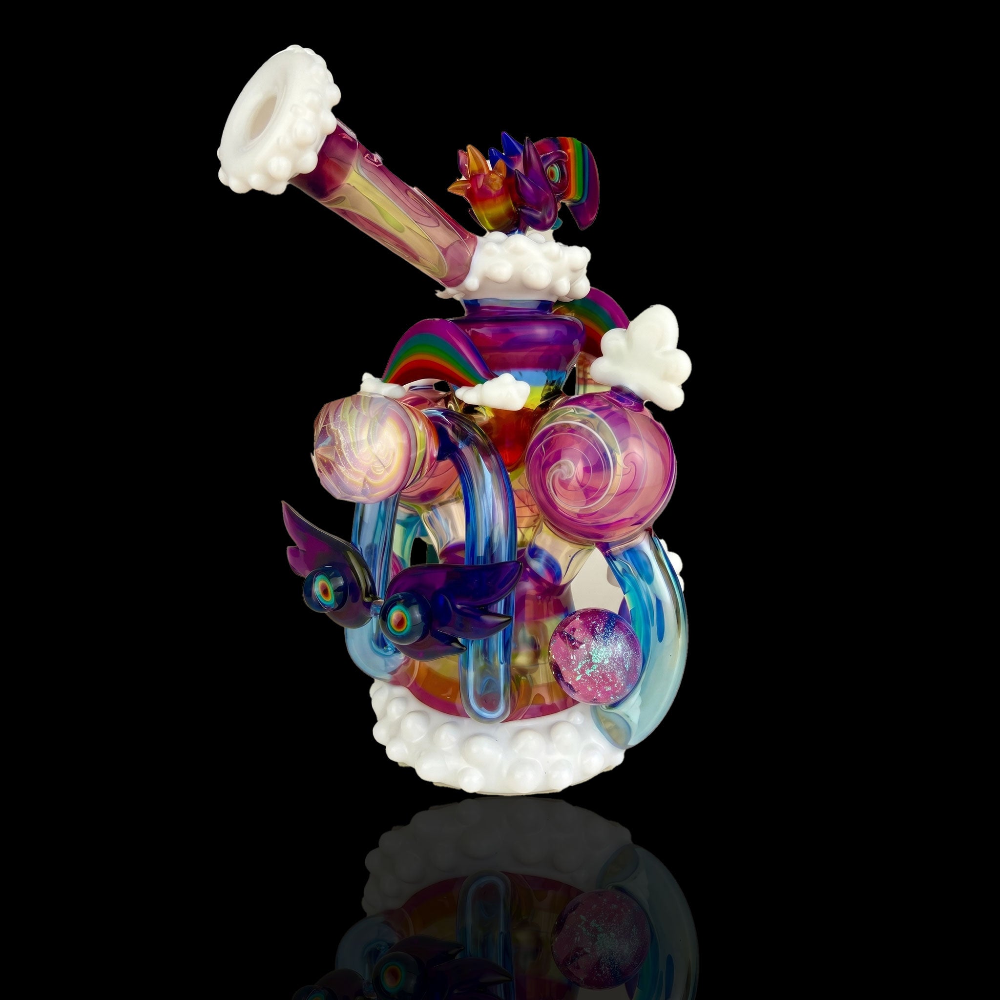Whimsical Cloudy Rainbow Double Blooper