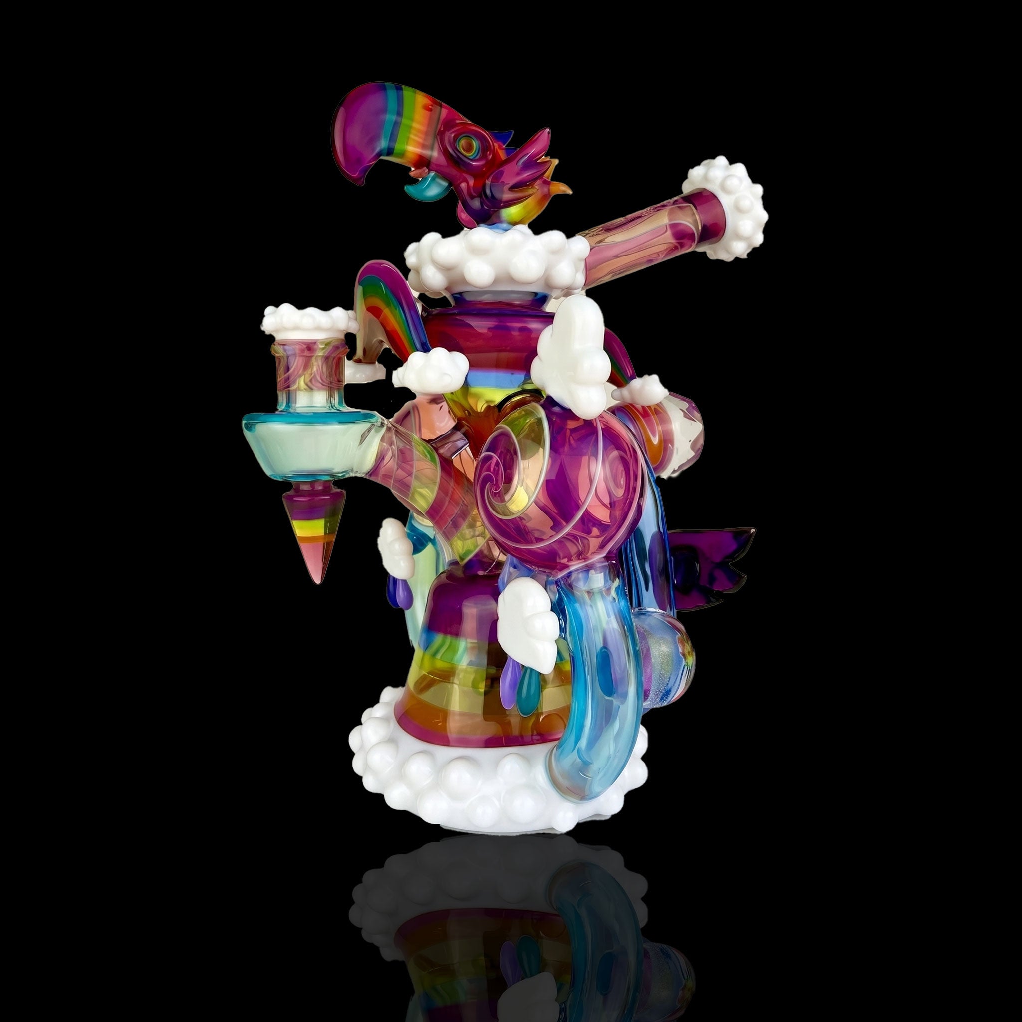 Whimsical Cloudy Rainbow Double Blooper