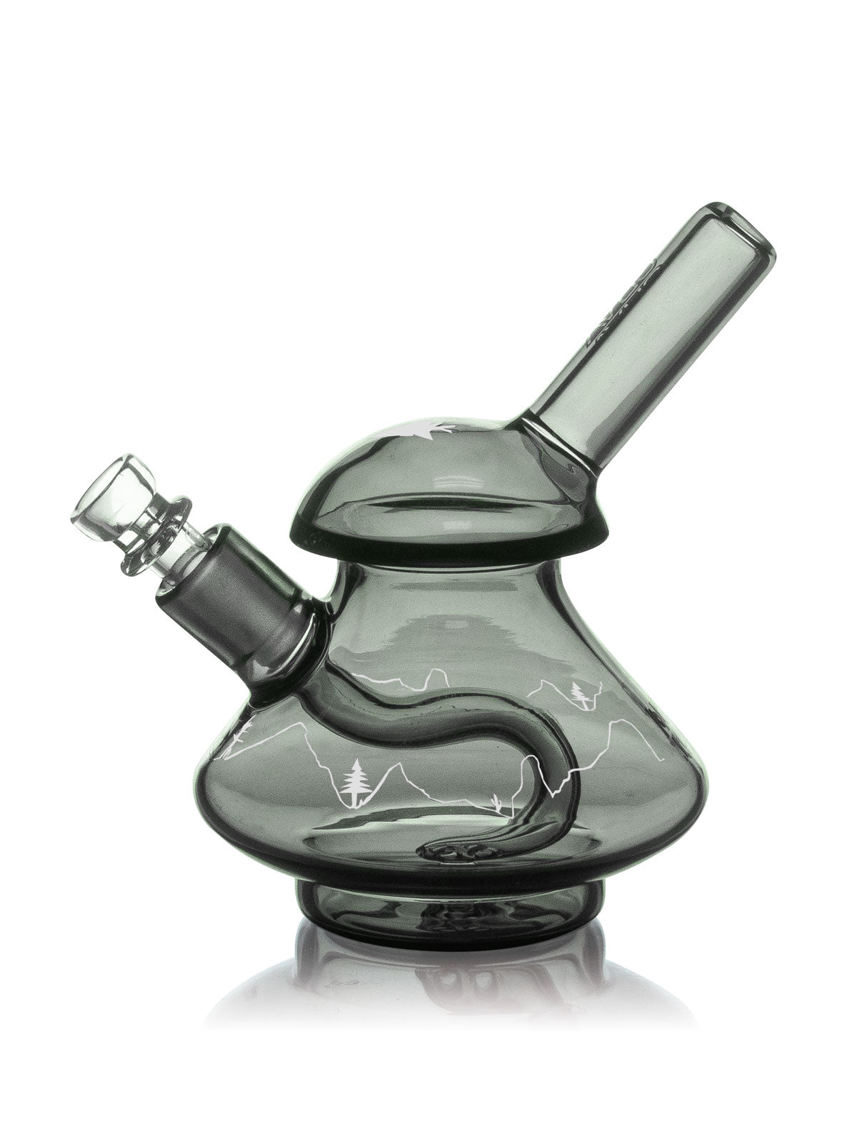 Limited edition wobble bubbler with 4-hole downstem and mushroom dome chamber