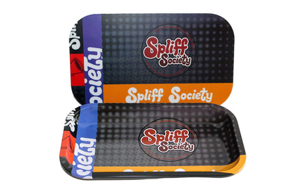 Tin steel rolling tray 10.5 x 6.5 inches with magnetic cover