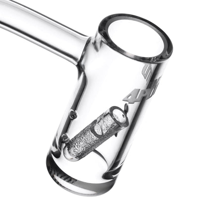 4.0 Glass Lil Whiz quartz banger with airflow holes with spinner