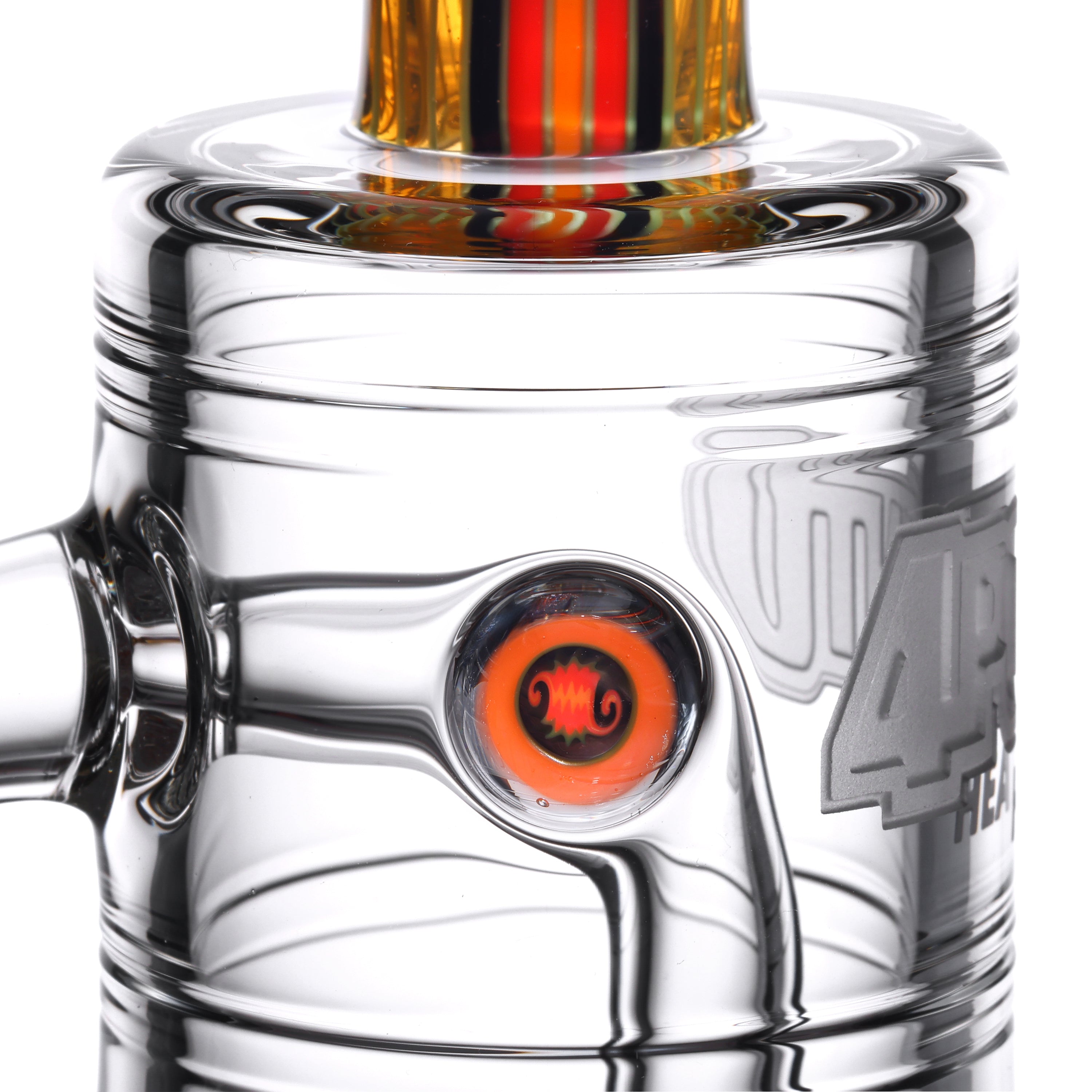 Collector’s HEAT Series rig with 4-hole perc and custom worked details