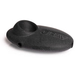 Sandblasted Pebble Spoon Pipe - Black
