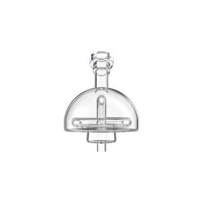 Hemisphere shaped glass attachment with smooth airflow