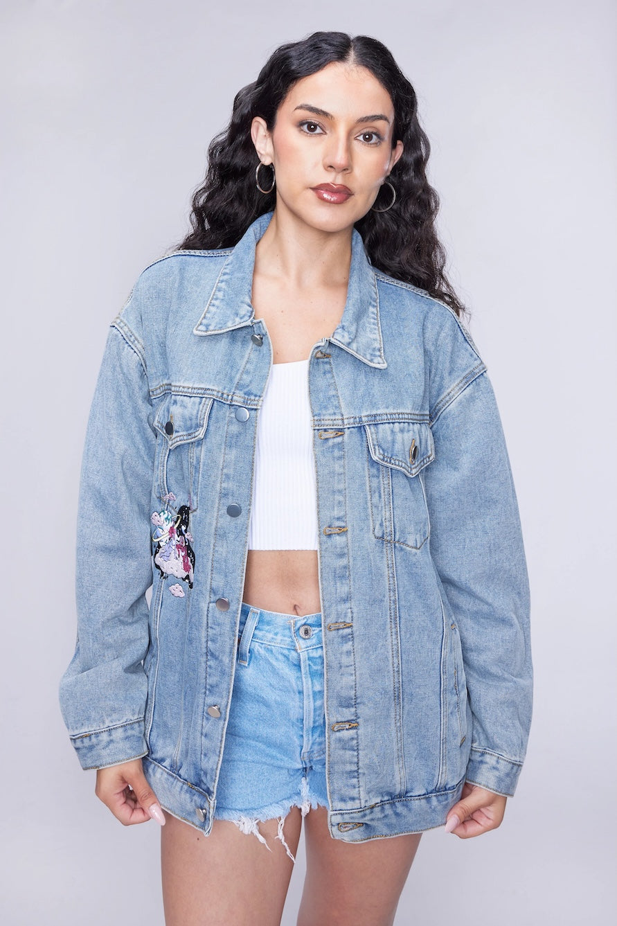 Eye Heart Denim Jacket