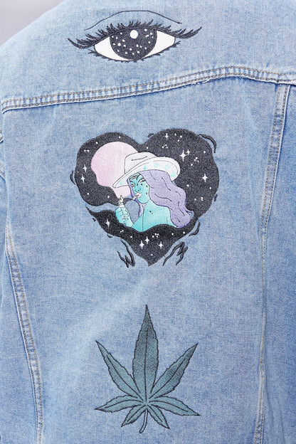 Eye Heart Denim Jacket