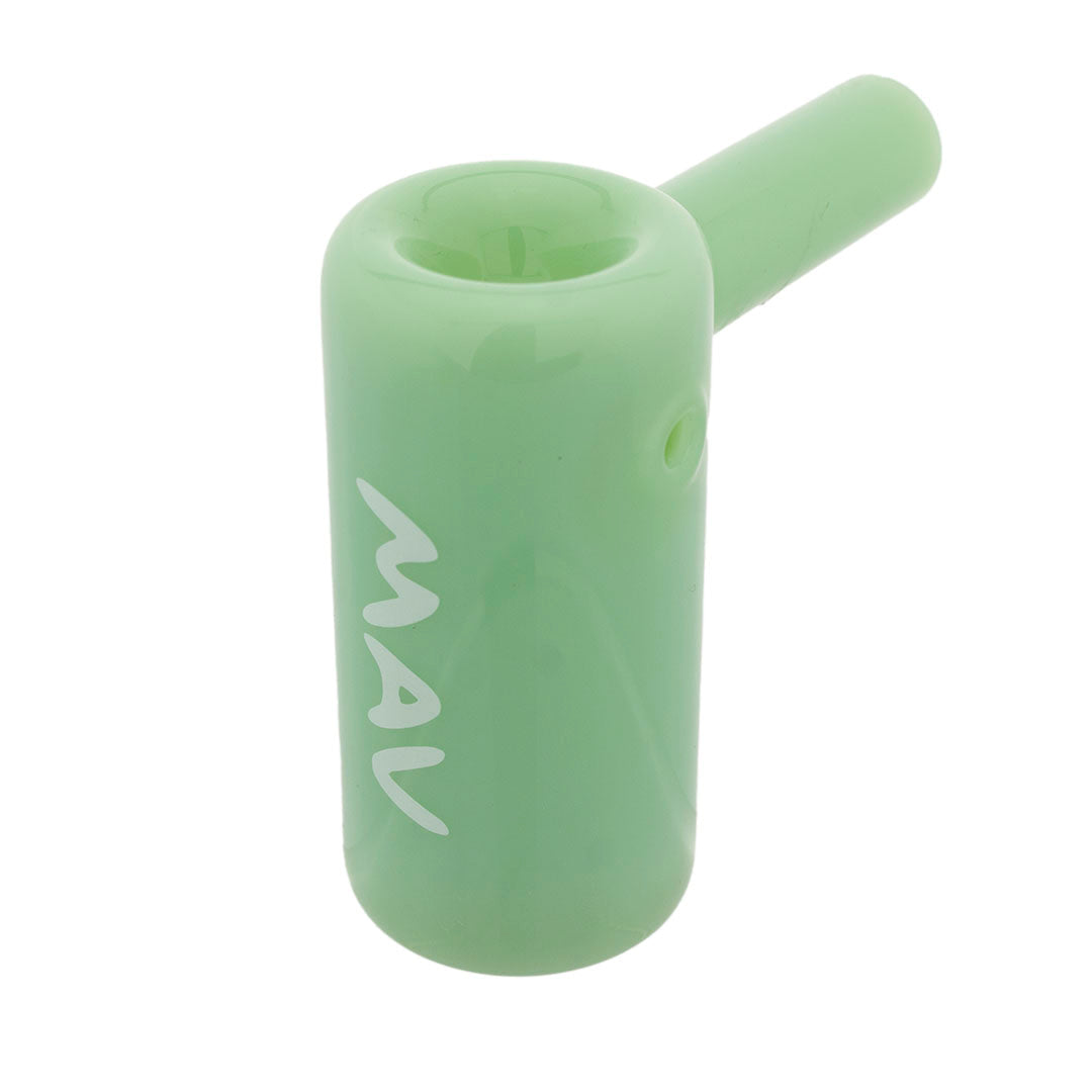 Small glass hammer bubbler with slitted diffuser 