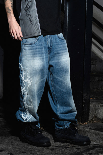 Cybersig Baggy Denim Pants