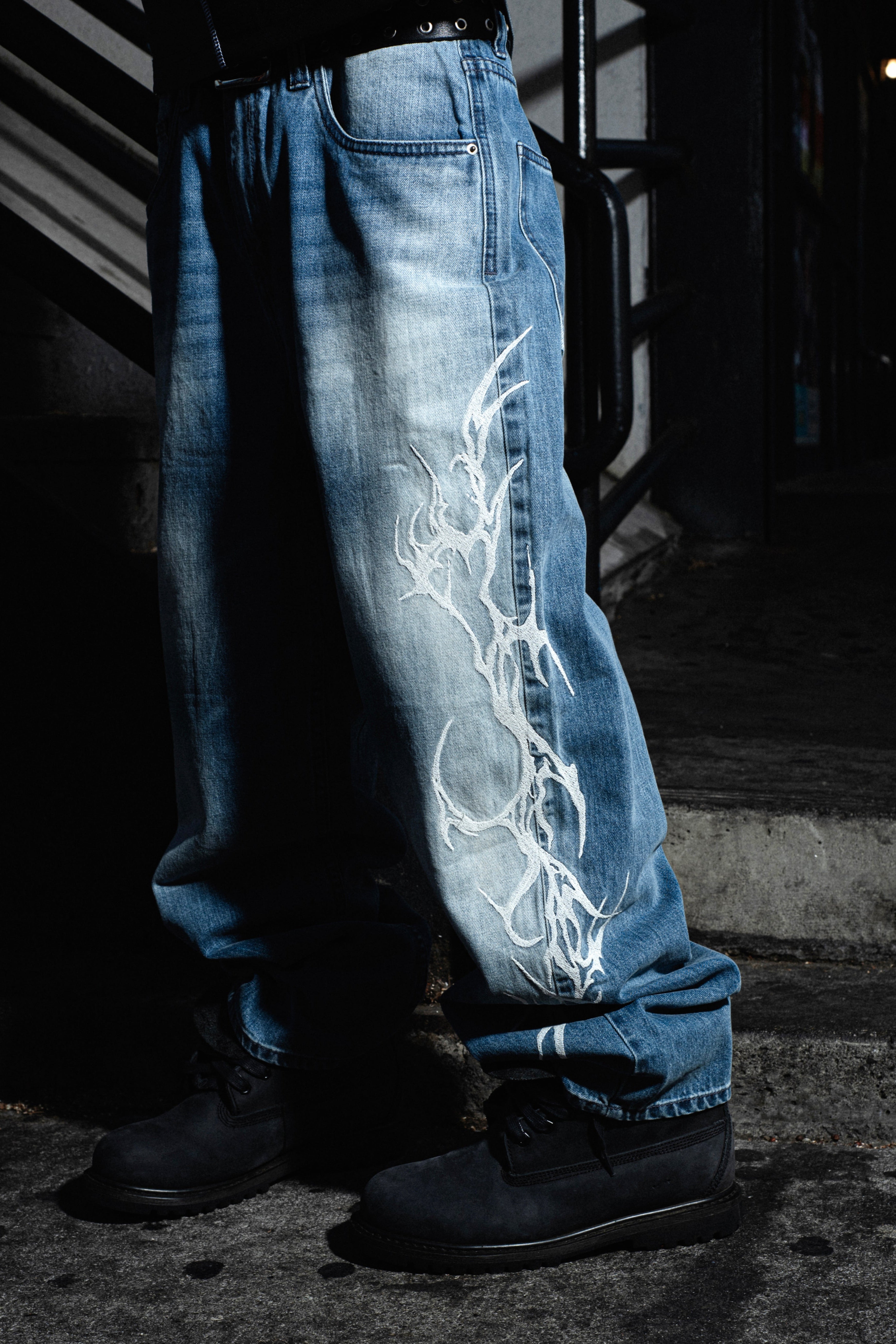Cybersig Baggy Denim Pants