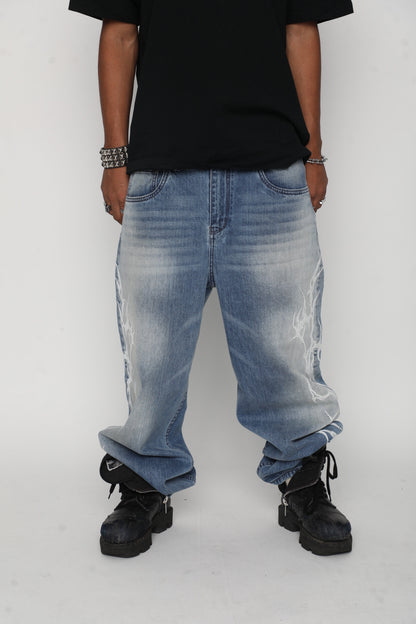 Cybersig Baggy Denim Pants