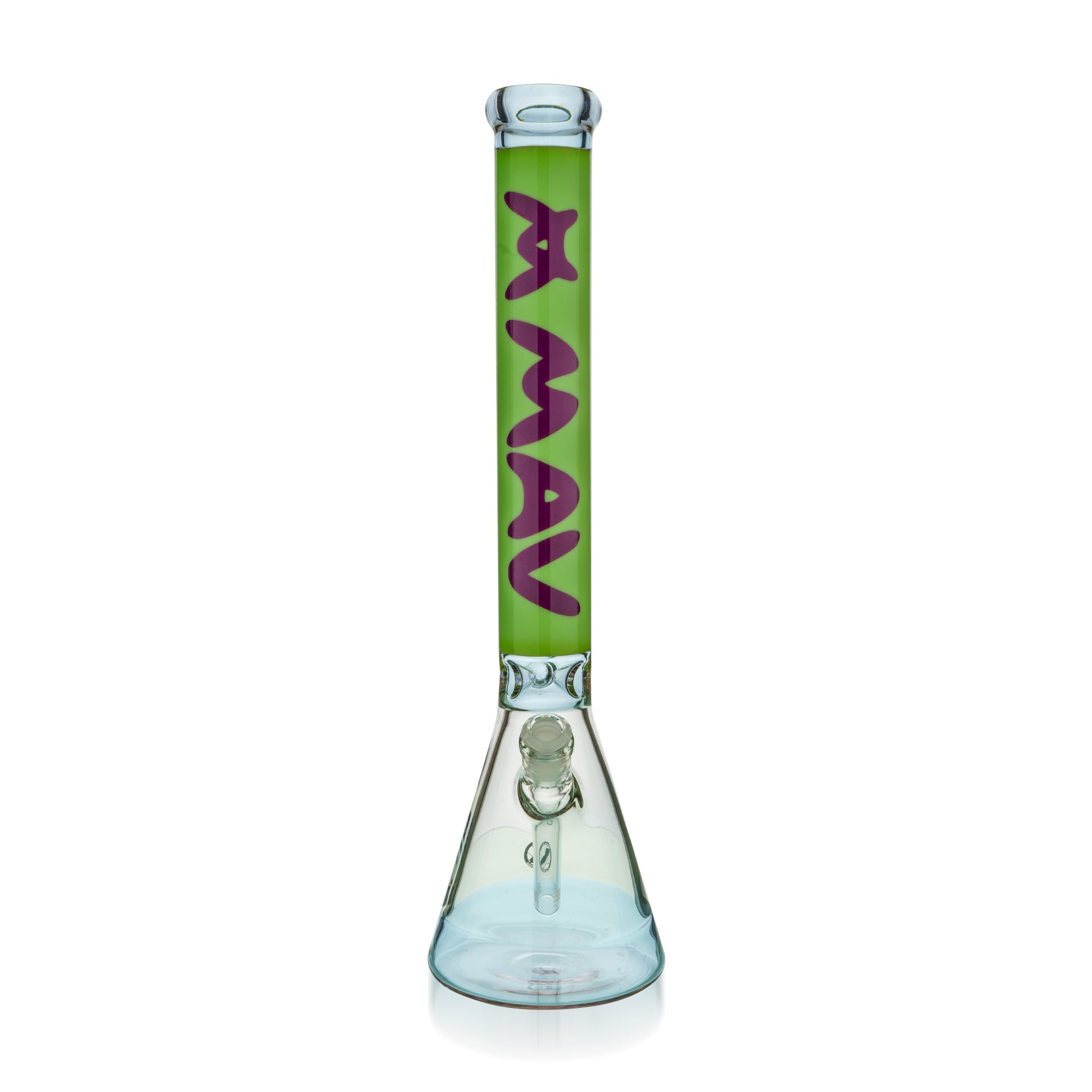 MAV Glass Hermosa Beaker Bong with Colored Bottom