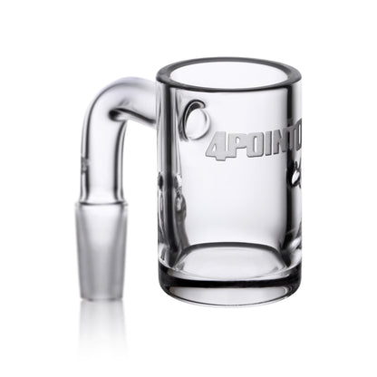 Clear quartz T2 dab nail with angled airflow holes