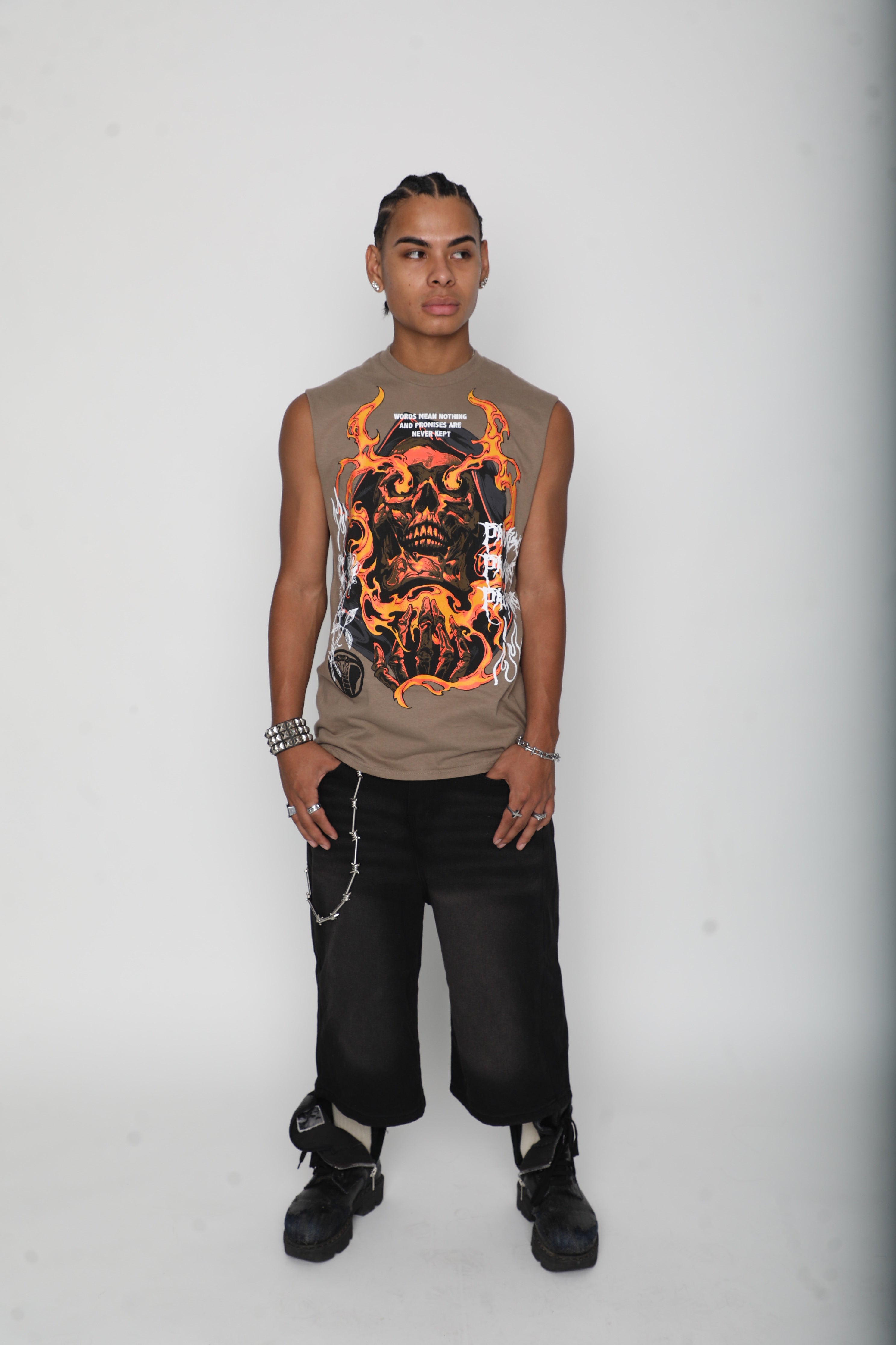 Fading Fire Muscle Tank
