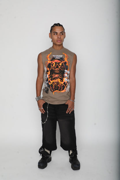 Fading Fire Muscle Tank