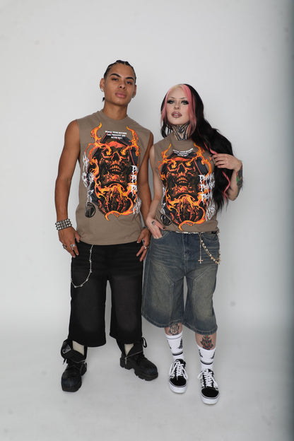 Fading Fire Muscle Tank