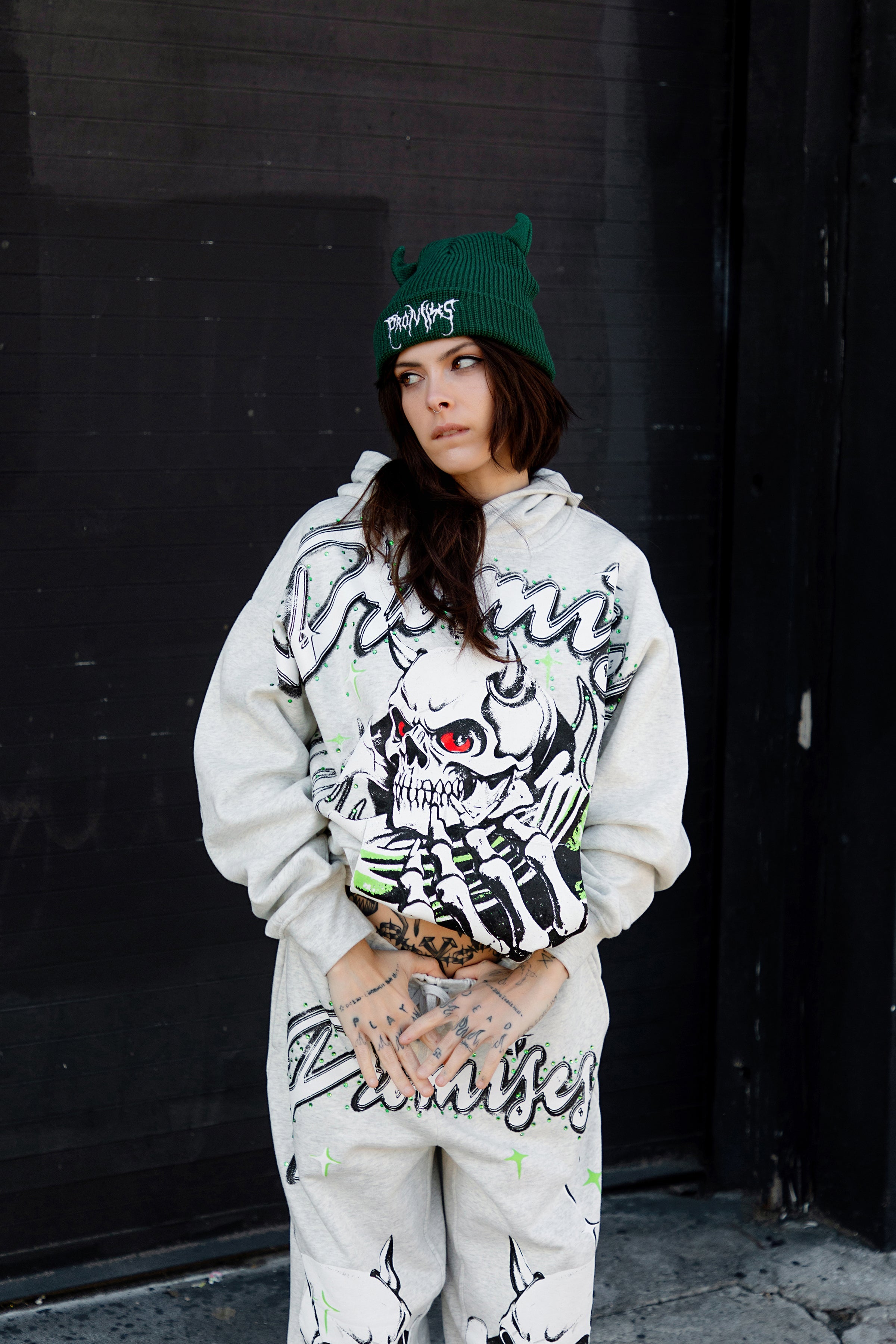 Get a Grip Rhinestone Hoodie