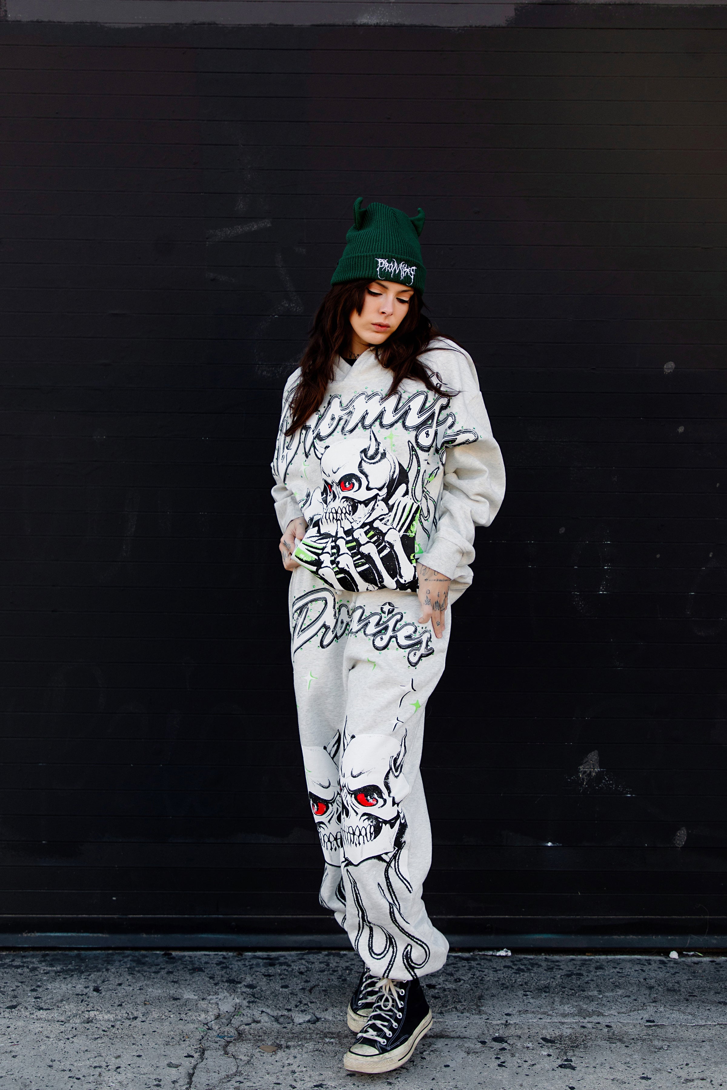 Get a Grip Rhinestone Sweatpants