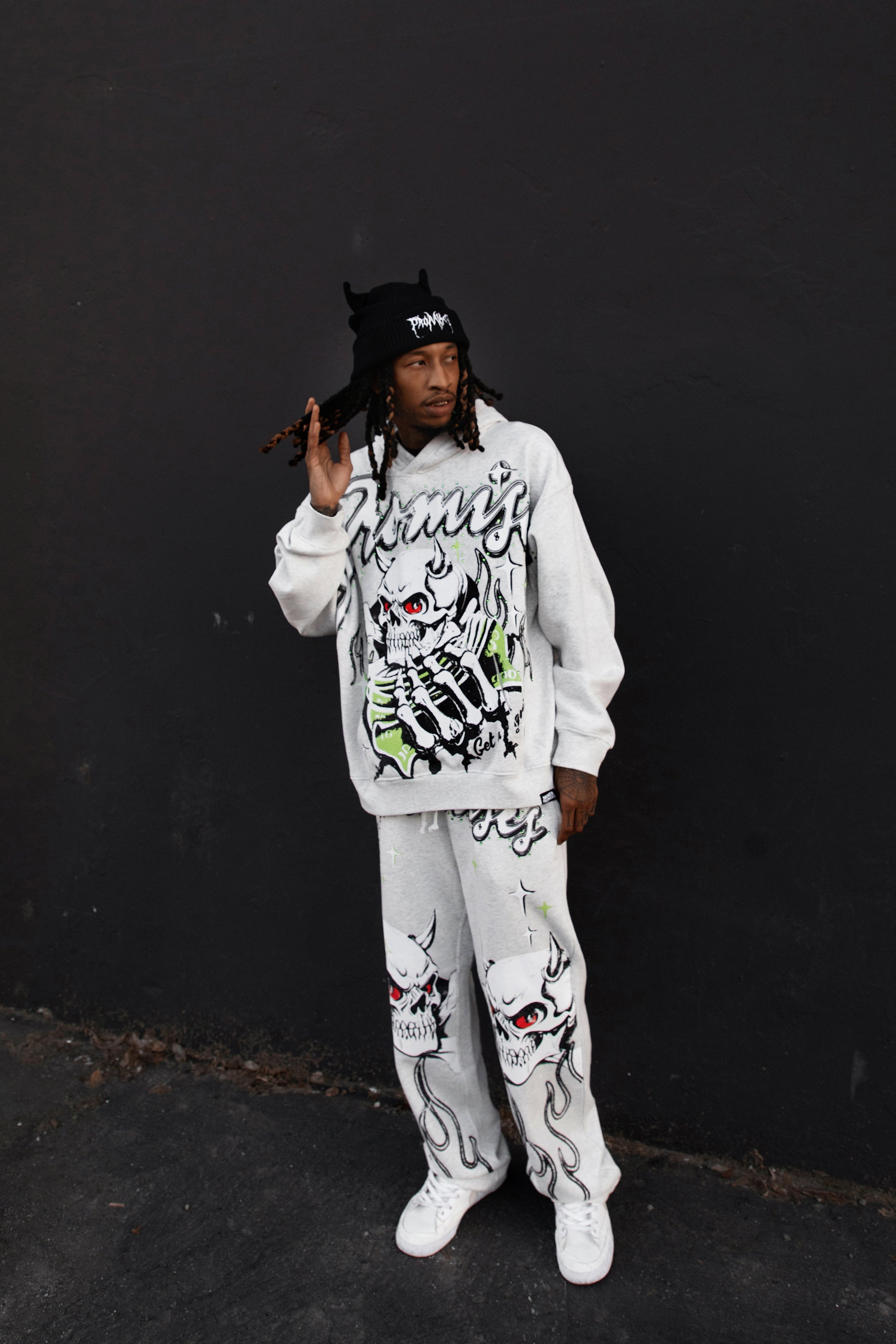 Get a Grip Rhinestone Sweatpants